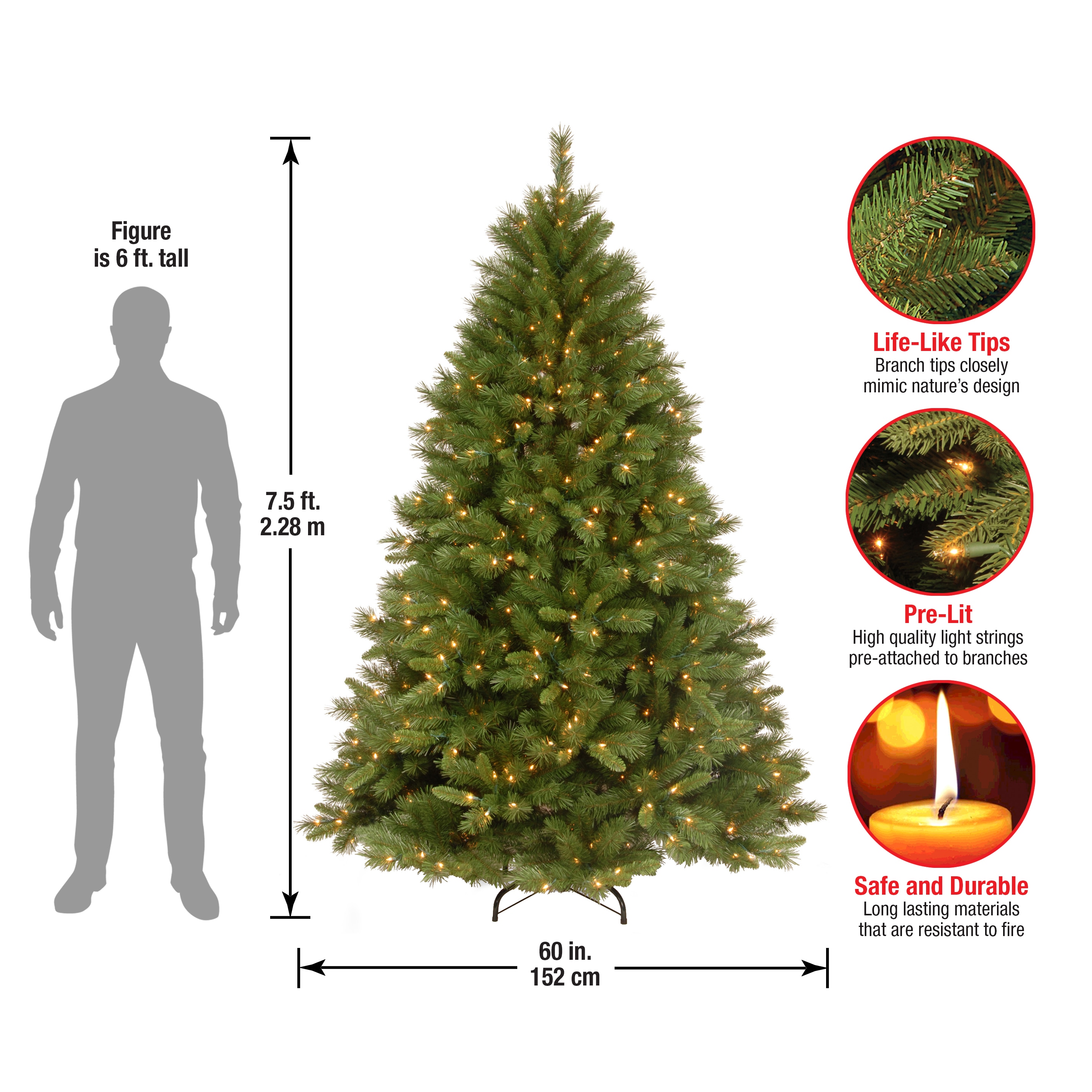 National Tree Company WCH7-300-75 Artificial-Christmas-Trees - View #5