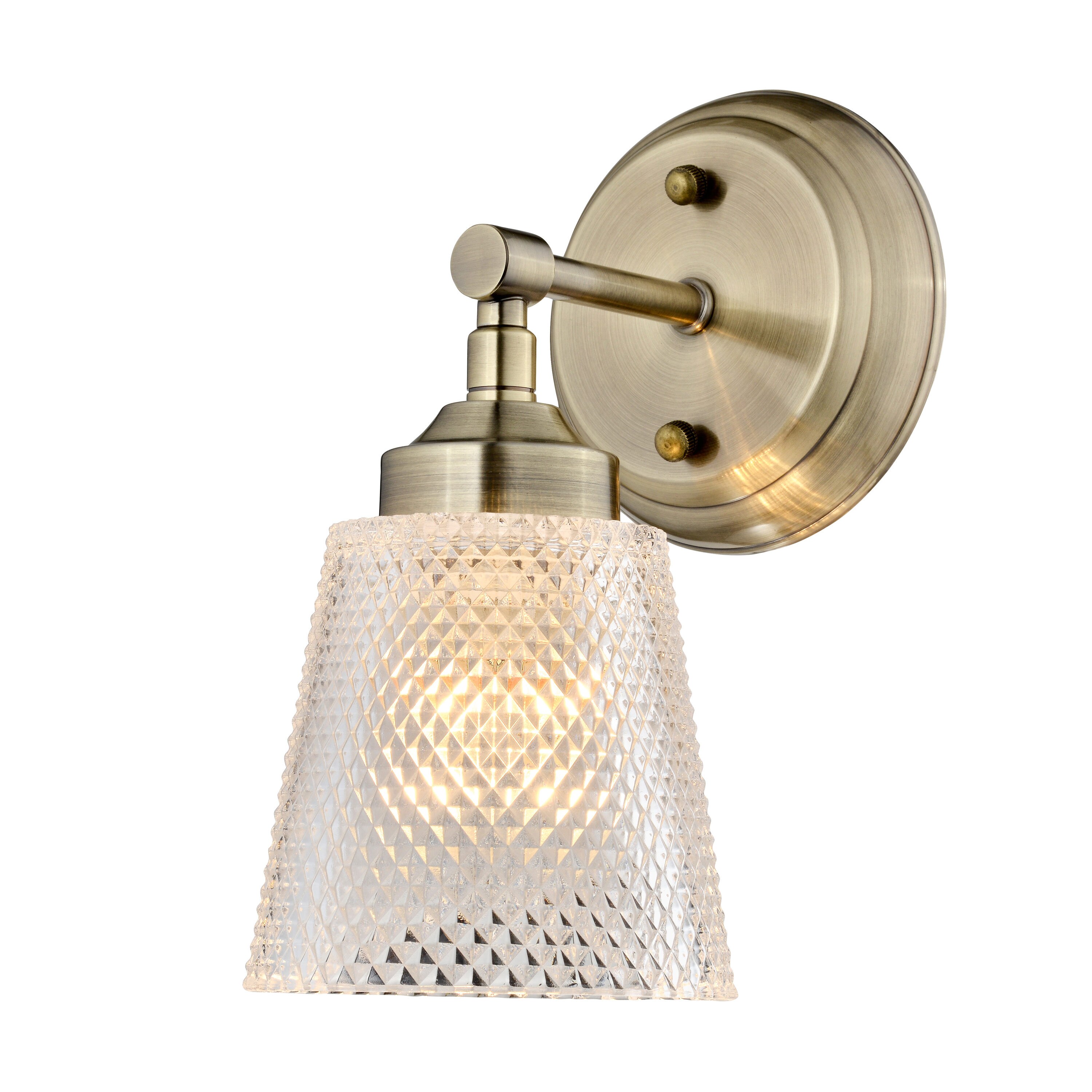 Varaluz 312B01AB Westport 5.13-in 1 -Light Antique Gold Farmhouse Vanity light