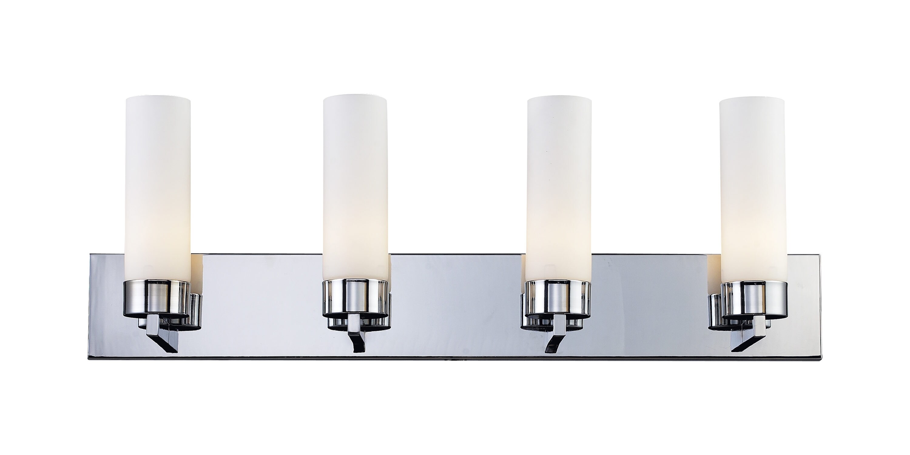 Z-Lite 163-4V Ibis 31-in 4-Light Chrome Mid-century Vanity Light