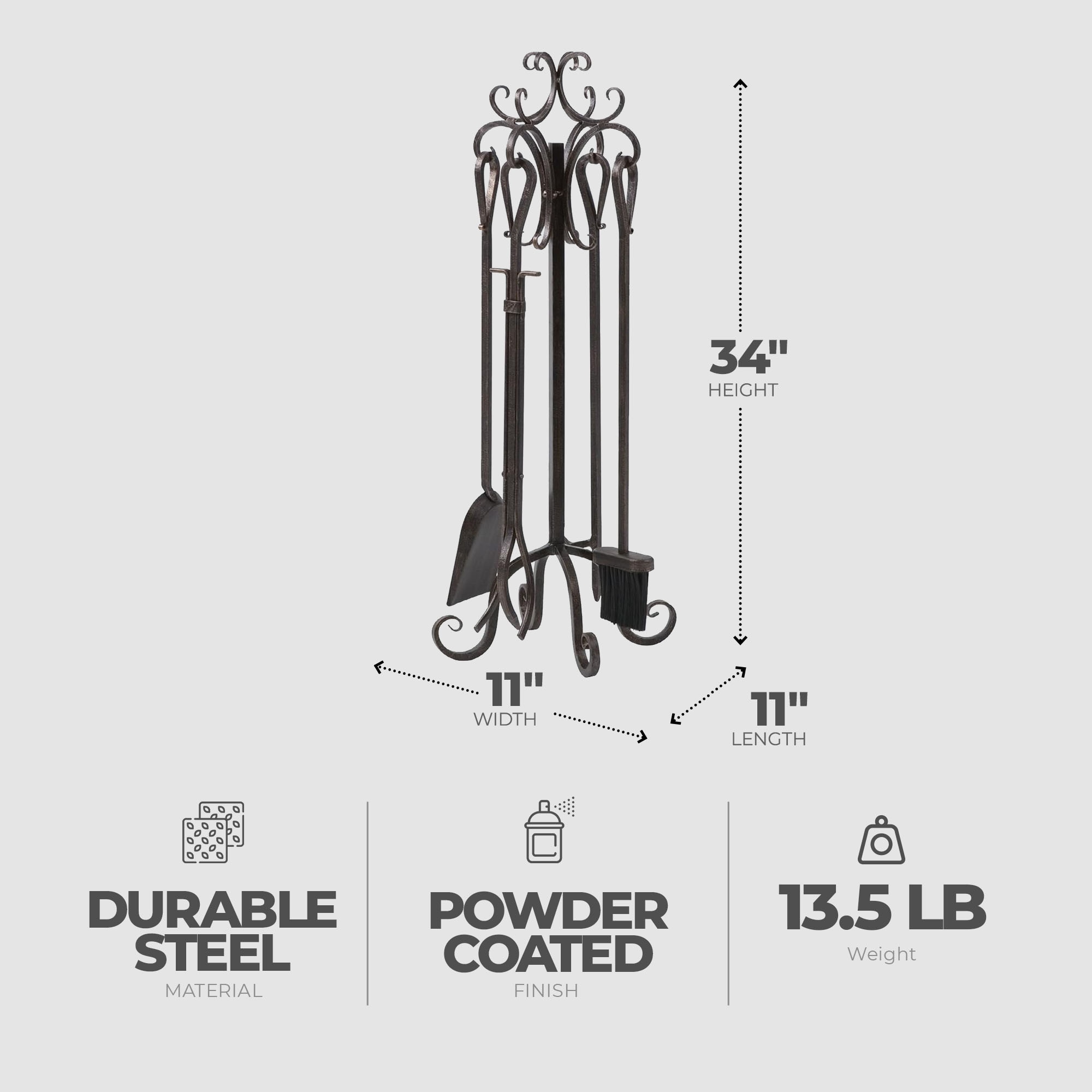 Panacea Products 397555 Fireplace-Tools - View #2