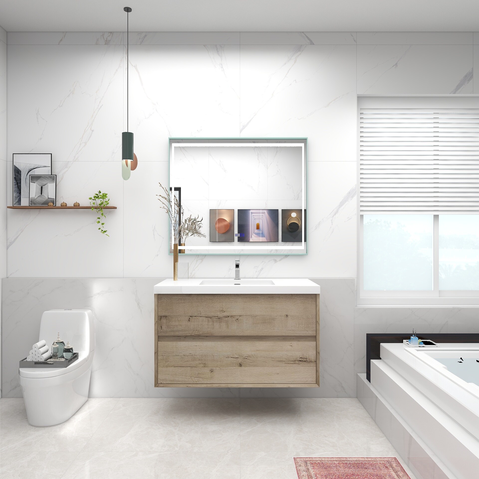BV Better Vanity SLIM42-WO Bath-Vanity-Combo - View #3