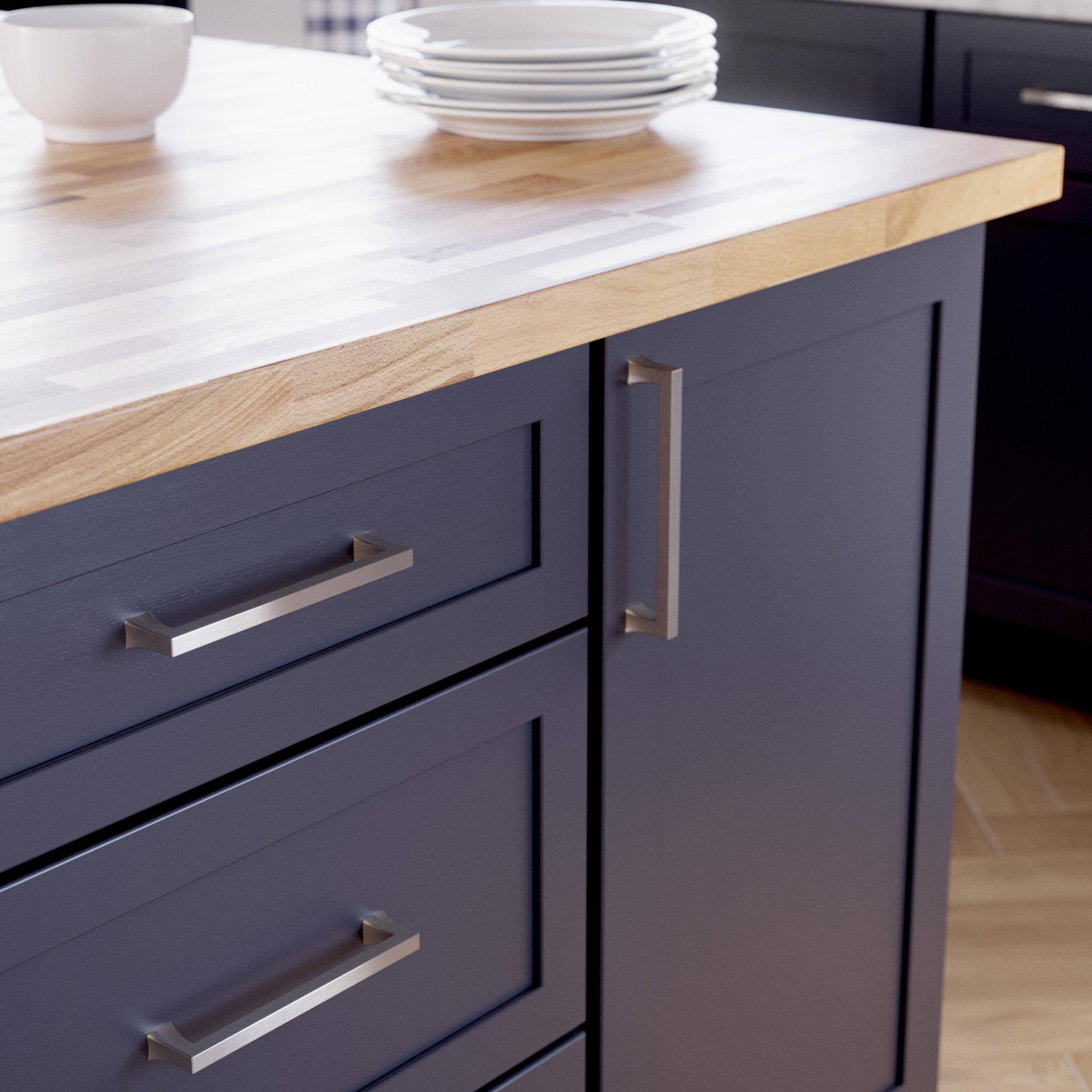 allen + roth P48478W-SN-B Cabinet-Pulls - View #2