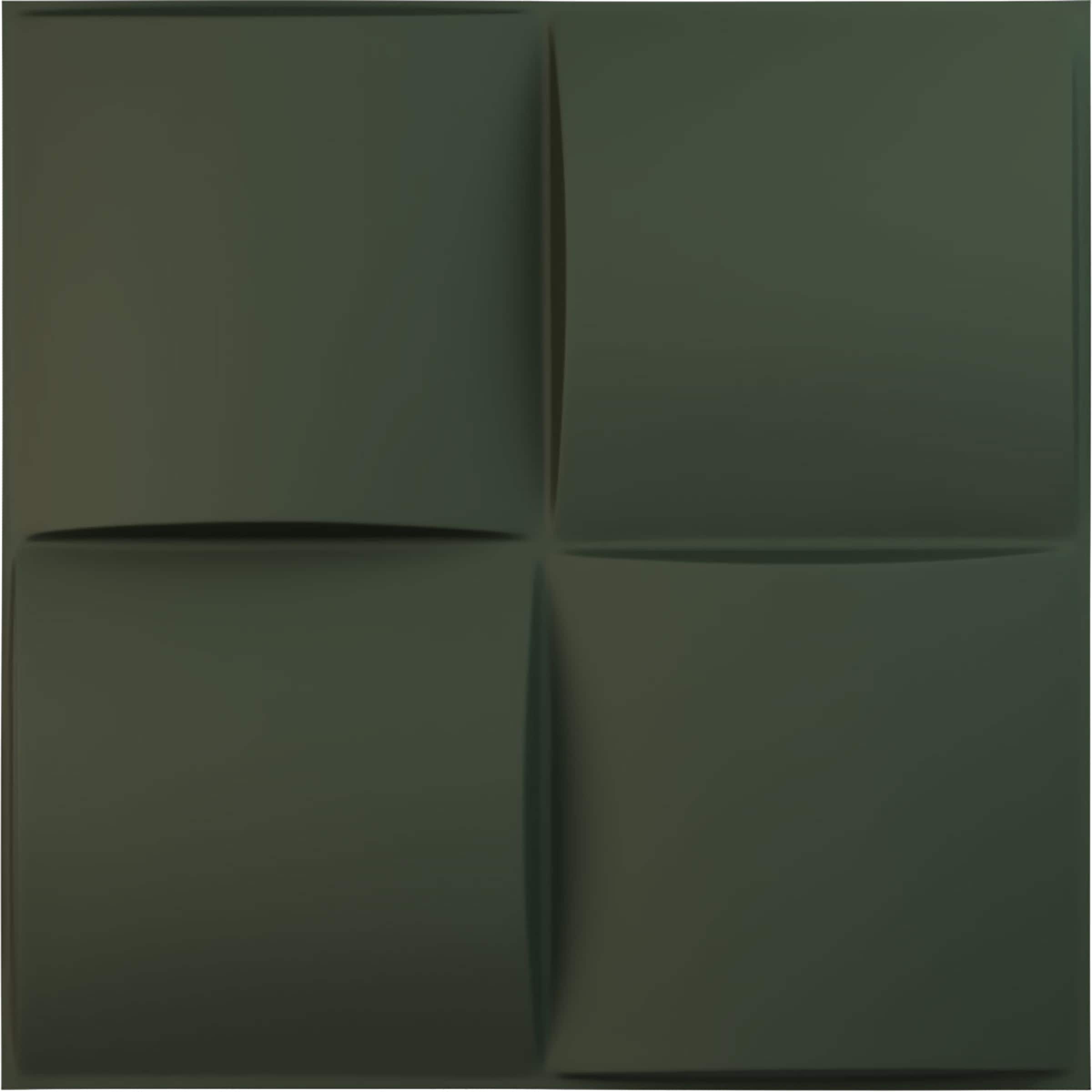 Ekena Millwork WP20X20SMGHC 19-5/8-in x 19-5/8-in Embossed Paintable/Stainable Green PVC Wall Panel (