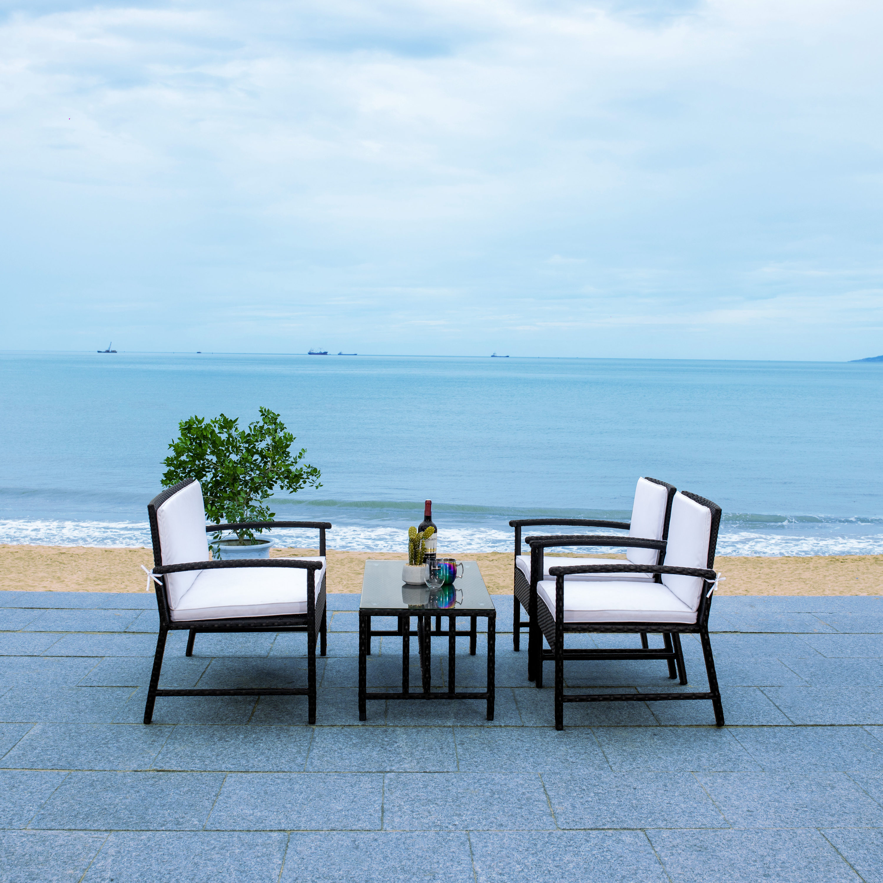 Safavieh PAT7711A Patio-Conversation-Sets - View #4