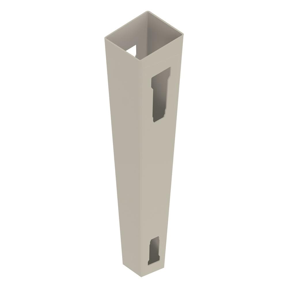 Freedom 73053901 Emblem 9-ft H x 5-in W Clay Vinyl Line Fence post (Assembled)
