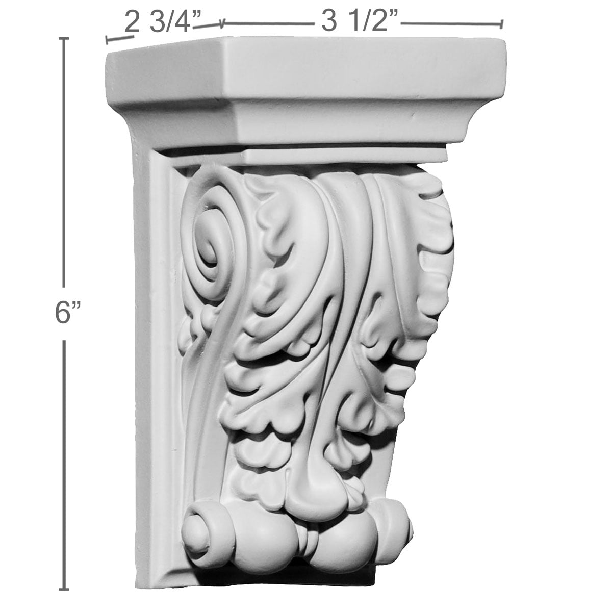 Ekena Millwork COR03X02X06AP corbels - View #2