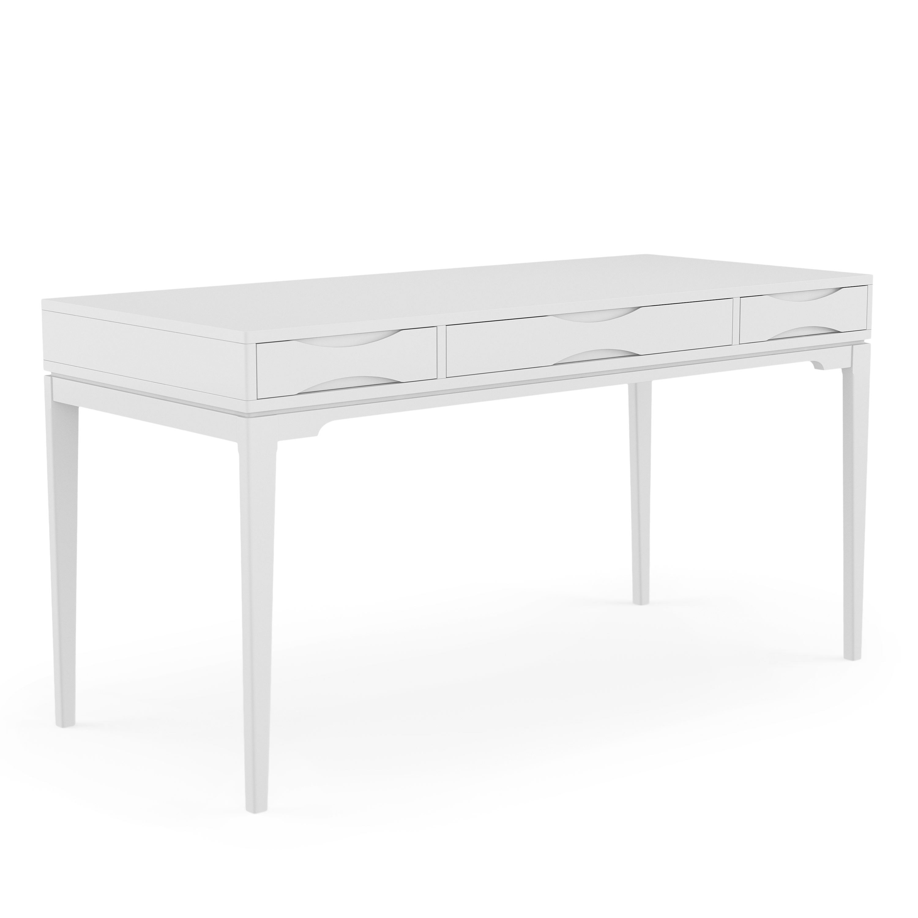 Simpli Home Banting Wide Desk in White