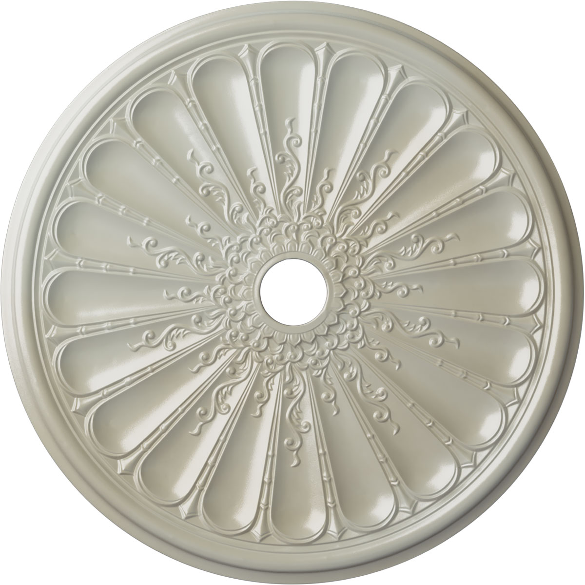 Ekena Millwork CM31KIFBS Kirke 31.5-in W x 31.5-in L Painted Flash Blue Polyurethane Whole Ceiling Medallion