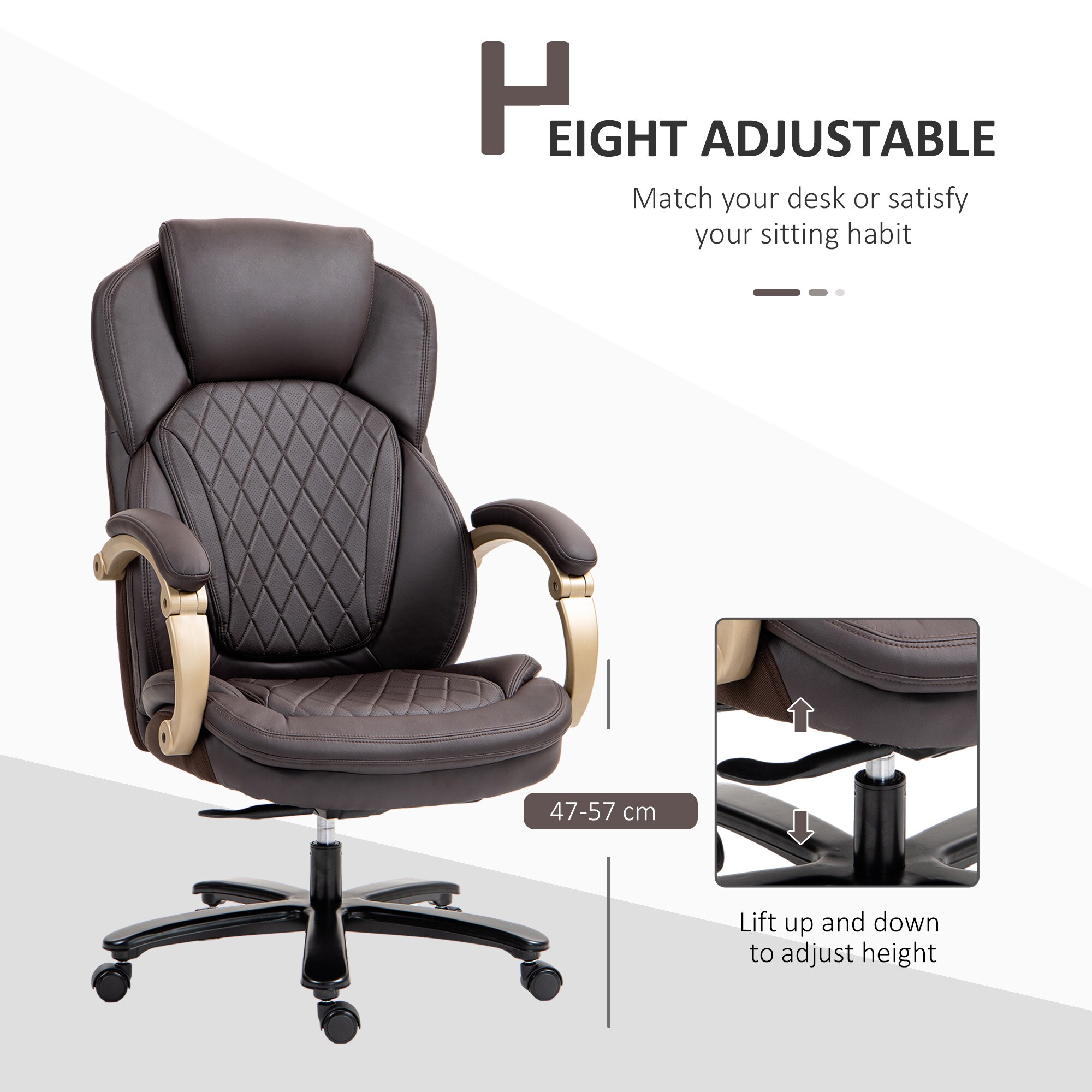 Vinsetto 921-387BN Office-Chairs - View #7