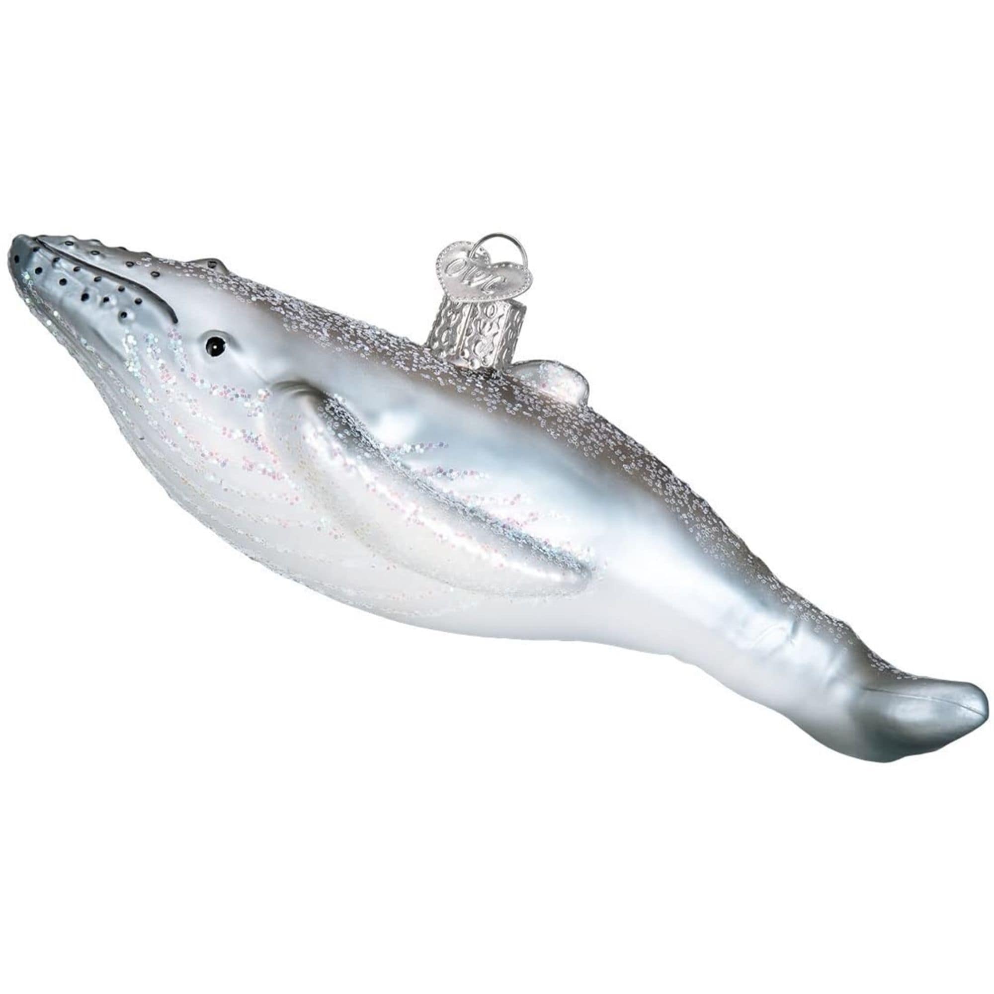 Old World Christmas 729343124876 Blown Glass Ornament for Christmas Tree - Humpback Whale