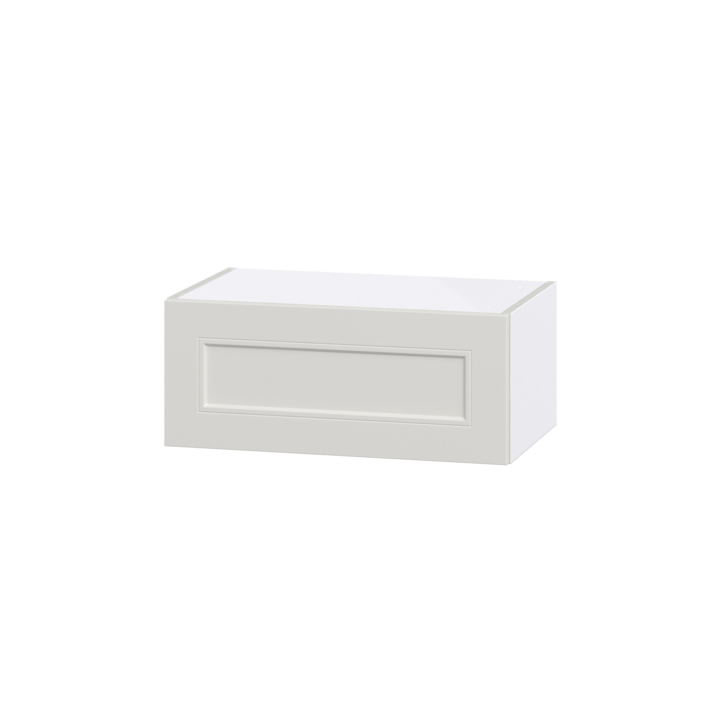 Hugo&Borg Belcourt 30-in W x 10-in H x 24-in D Gray Painted Wall Fully Assembled Cabinet (Recessed Panel Shaker Door Style)