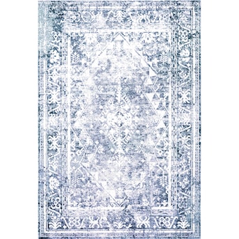 Nicole Miller Patio Sofia Ivy 8 X 10 Ft Navy Blue Indoor Outdoor Geometric Area Rug In The Rugs Department At Lowes Com