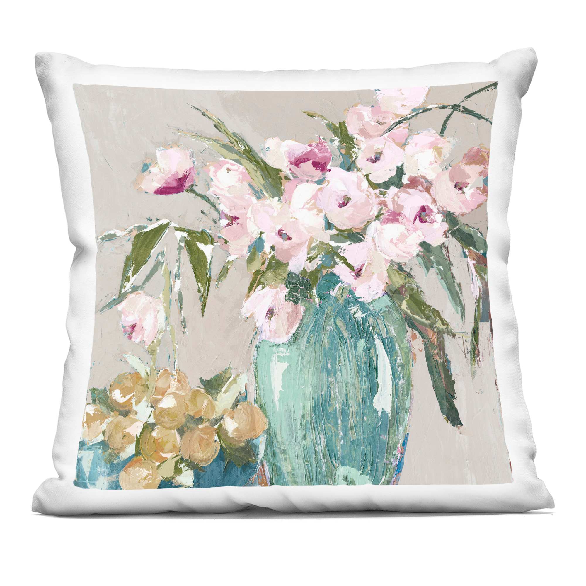 Stupell Industries  Fruit And Flowers Arrangement Decorative Printed Throw Pillow design by Susan Pepe 18 x 18