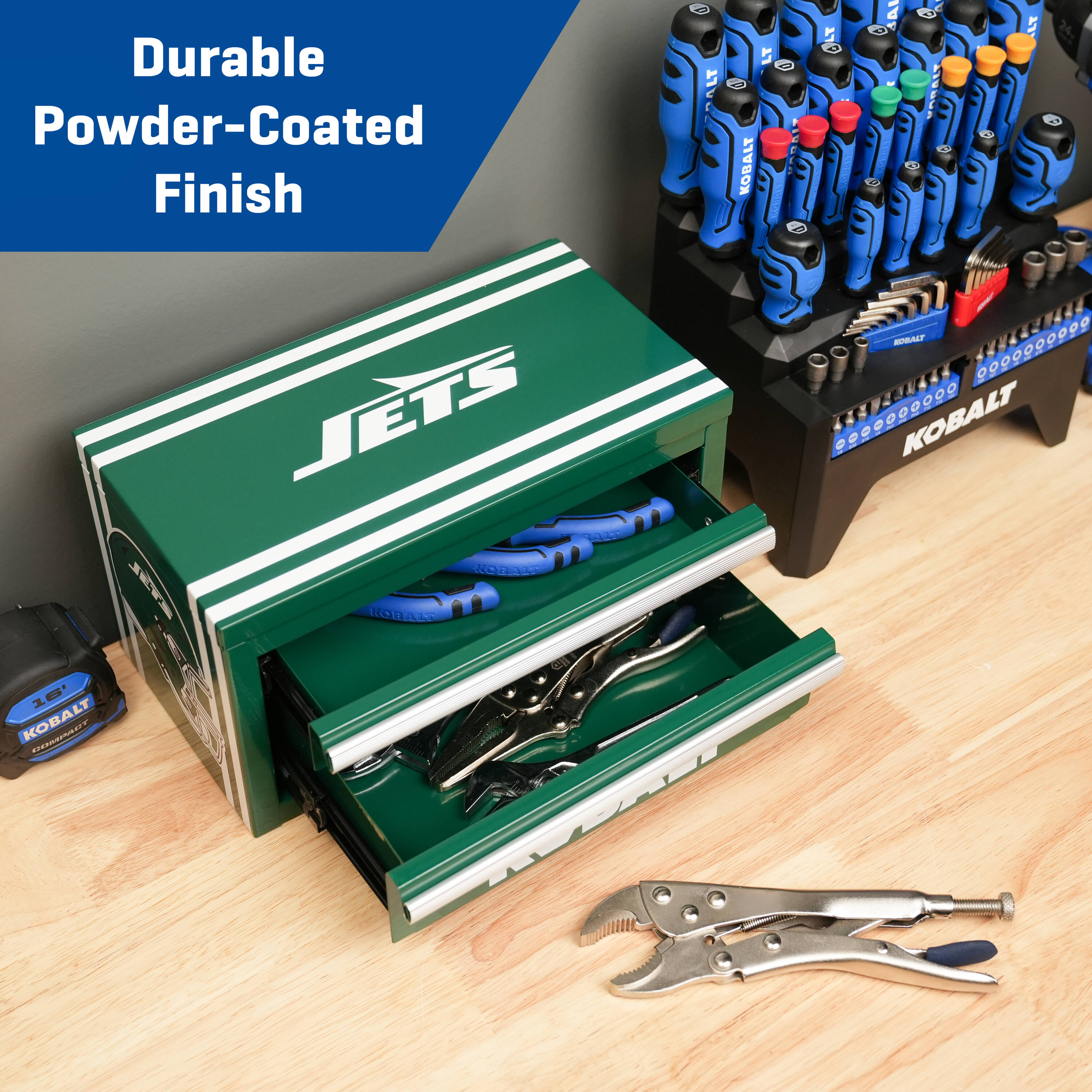 Kobalt Mini Toolbox New York Jets in the Portable Tool Boxes