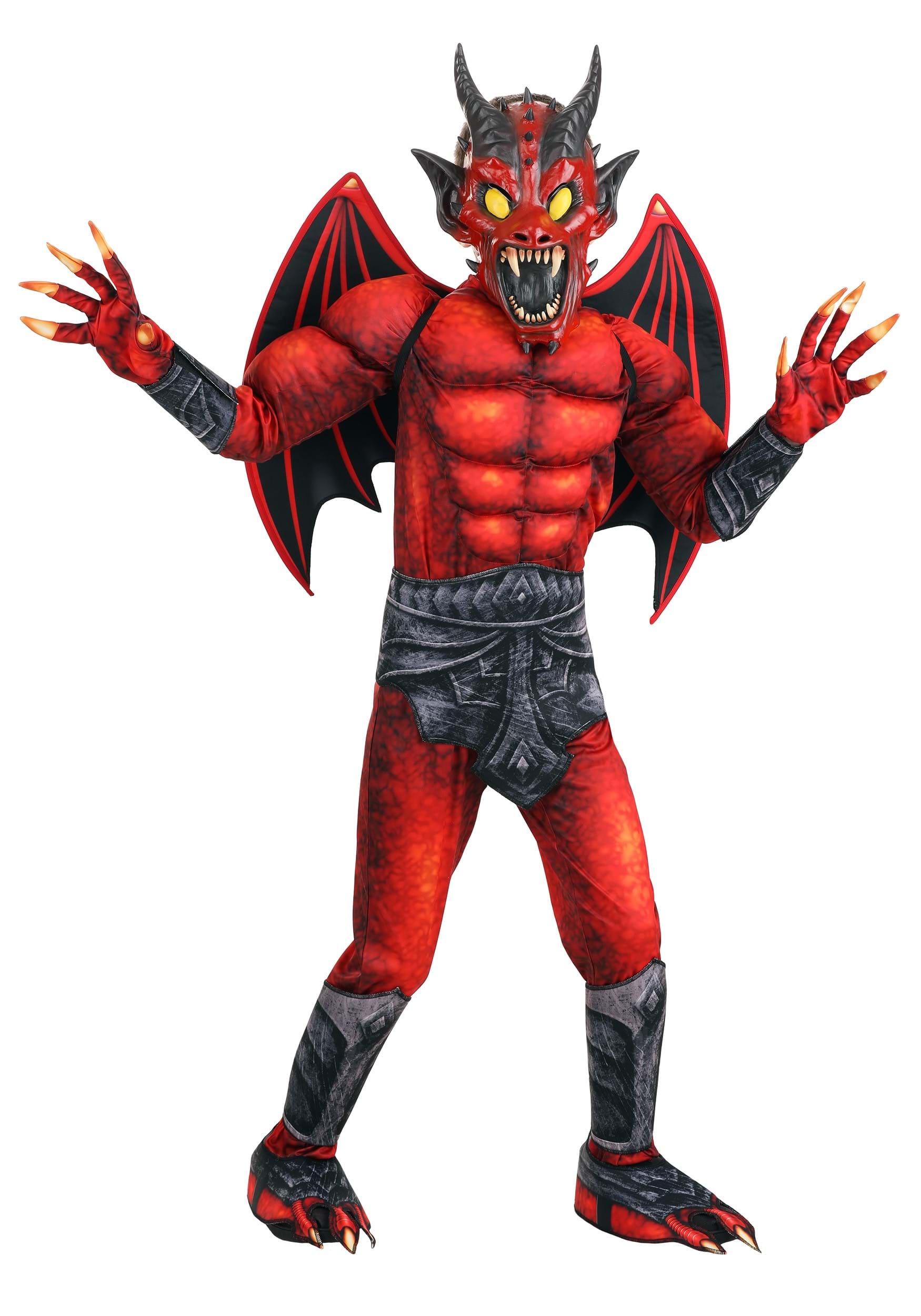 HalloweenCostumes.com FUN2577CH-XL FUN Costumes Kid's Malevolent Red Demon Costume X-Large