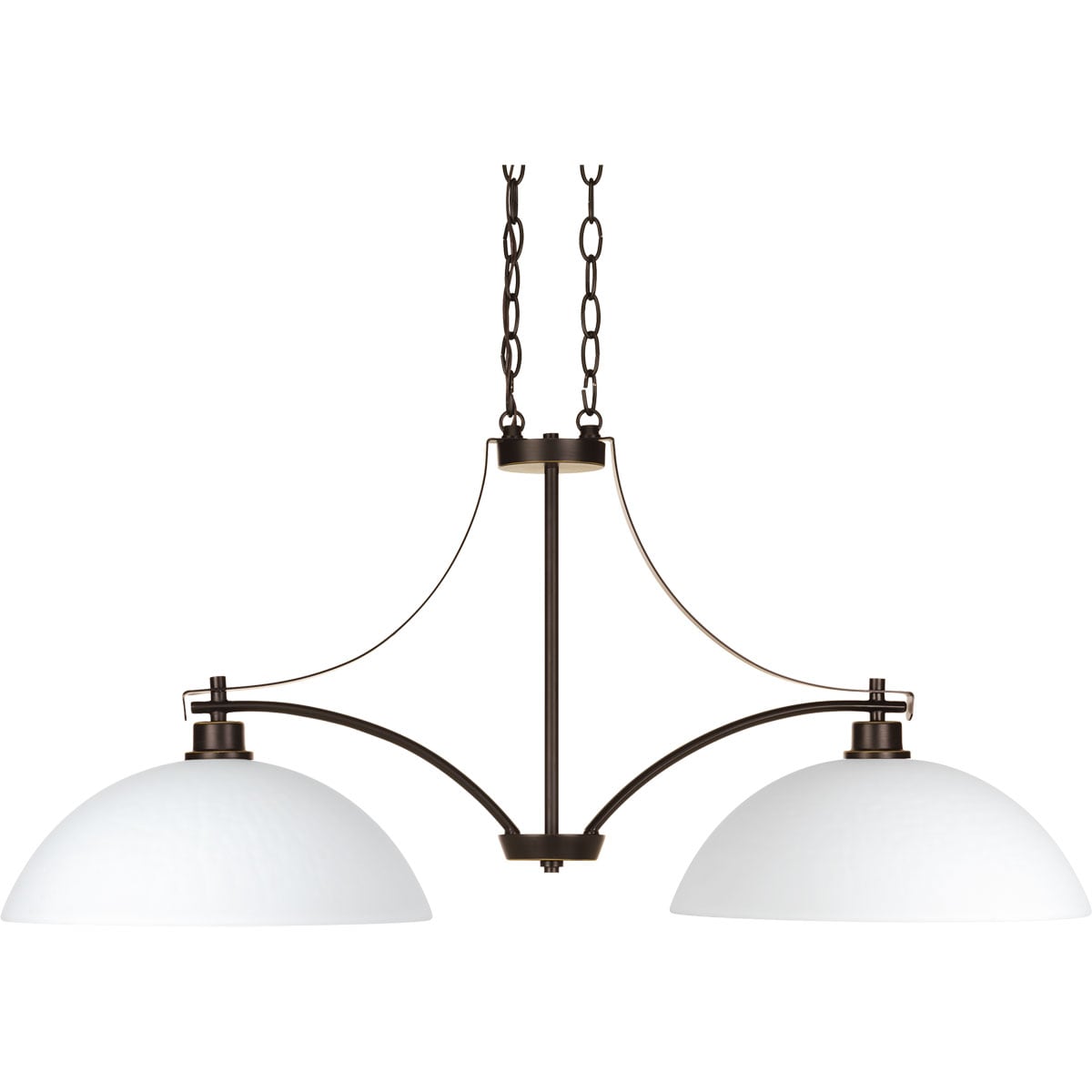 Progress Lighting Legend 2-Light Antique Bronze Transitional Chandelier