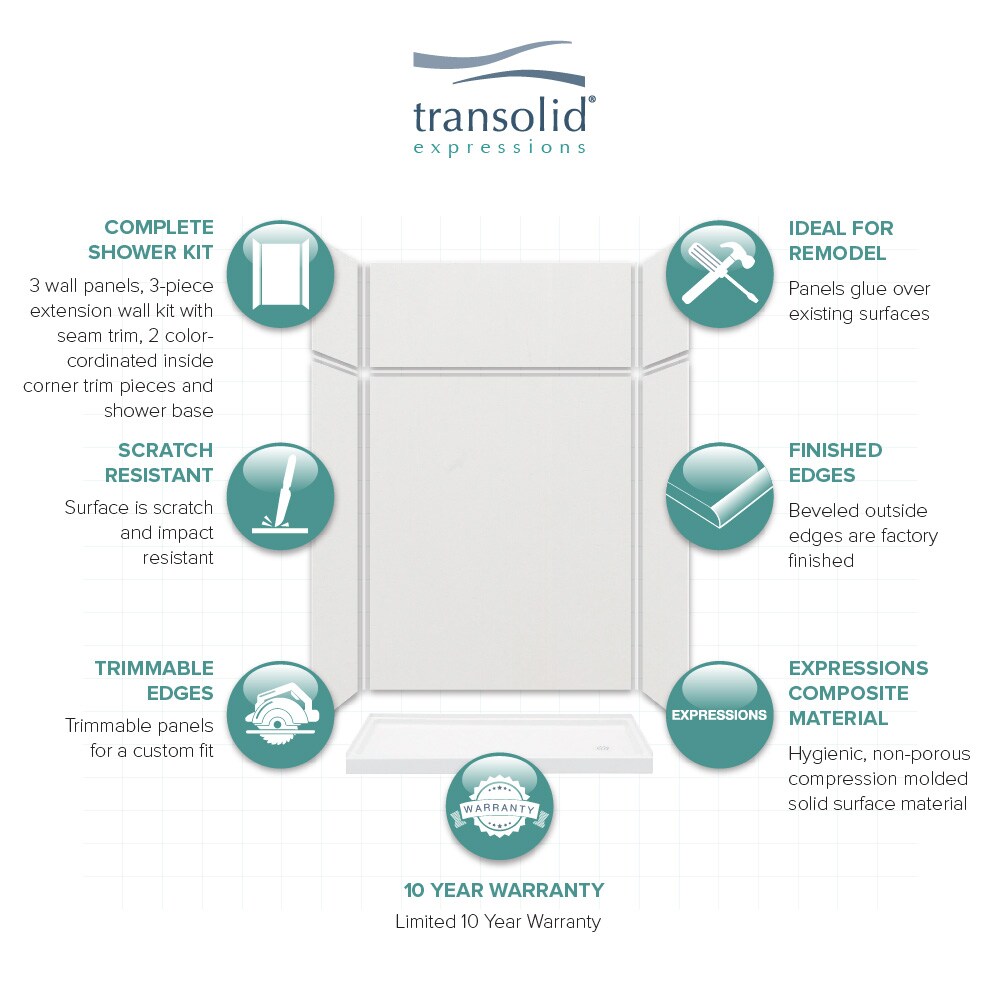 Transolid KSX603296-39 Alcove-Shower-Kit - View #5
