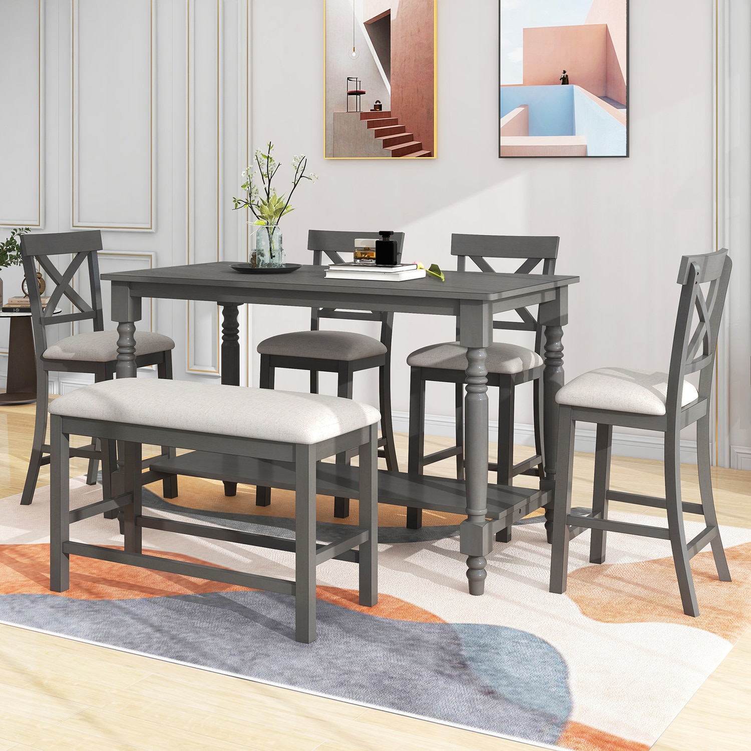 SINOFURN SYA010209WT Dining-Sets - View #4