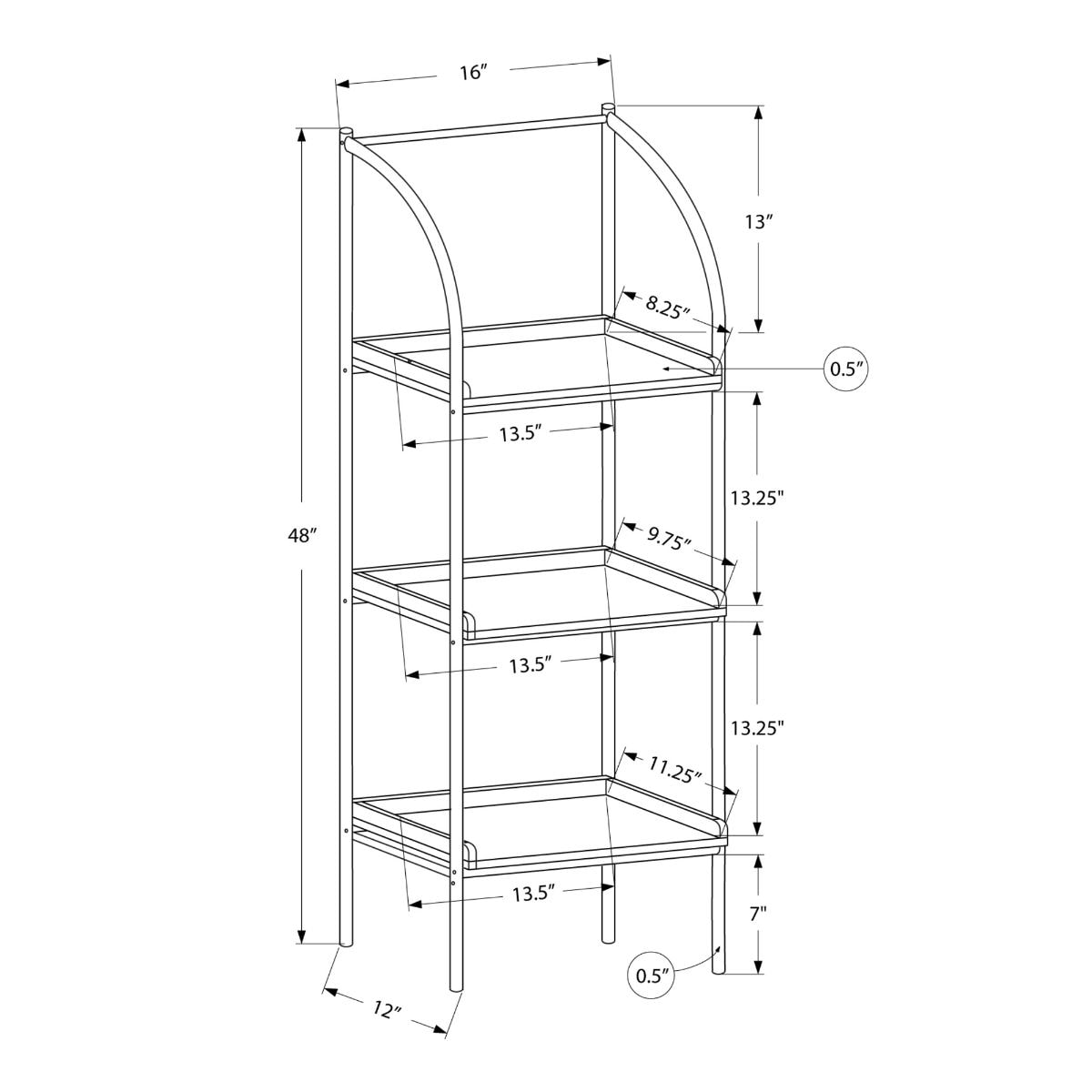 HomeRoots 333424 bookcases - View #3