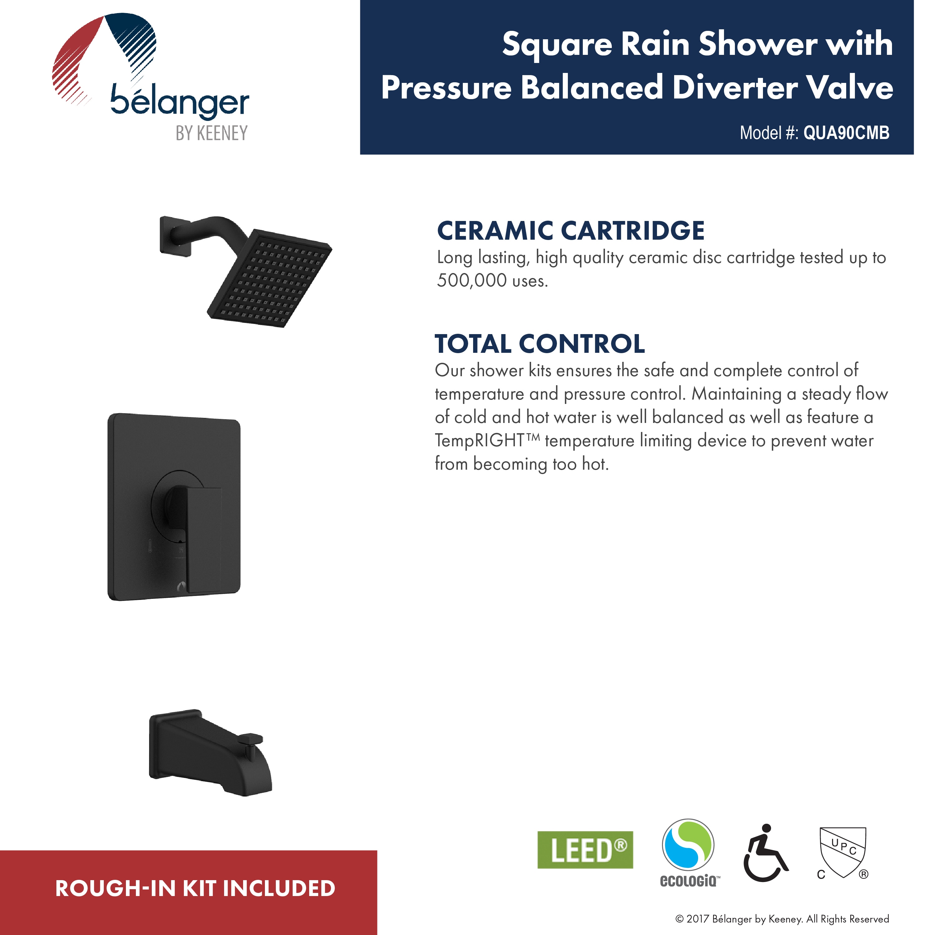 Belanger QUA90CMB Tub-Shower-Faucets - View #5