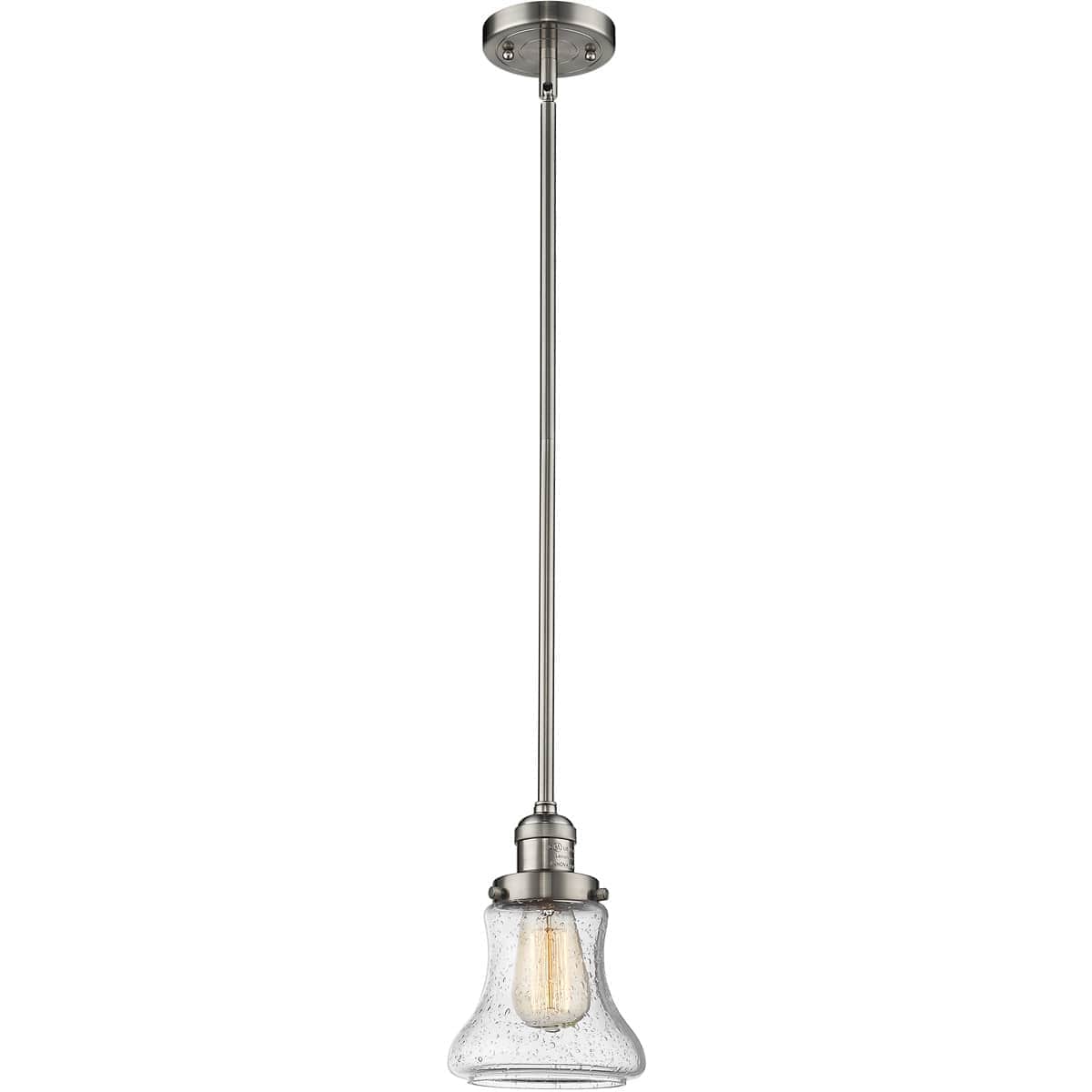 Innovations Lighting 1355610 201S-SN-G194-LED Franklin Restoration Bellmont Mini Pendant