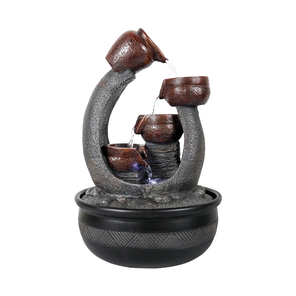 Watnature YDS31021 15.7-Inches Resin Tiered Indoor Fountain