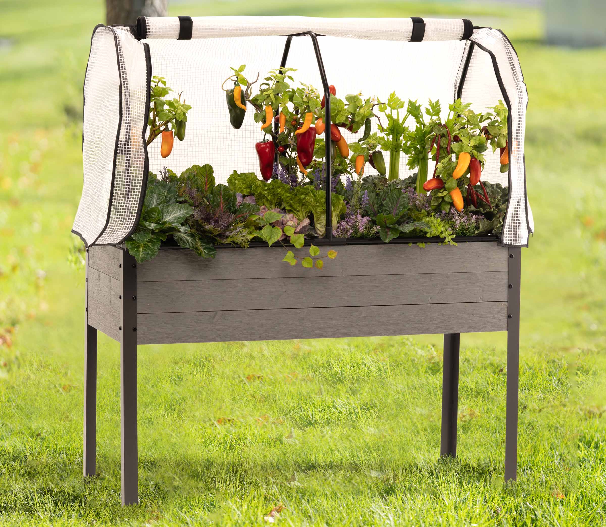 CedarCraft CCESB4721GY-GB Raised-Garden-Beds - View #2