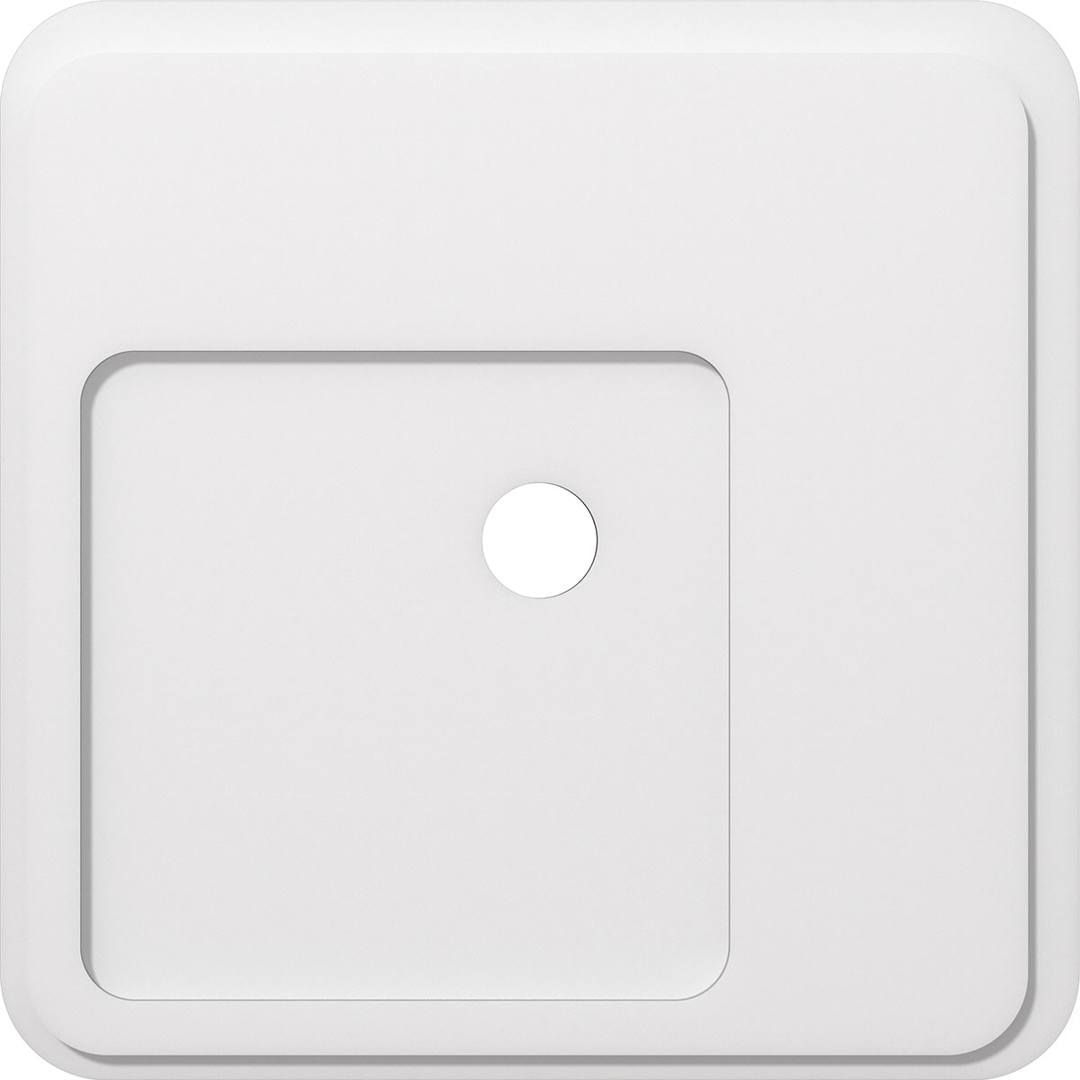 Ekena Millwork CMP28LN-03000 Lucan 28-in W x 28-in L Contemporary White PVC Whole Ceiling Medallion