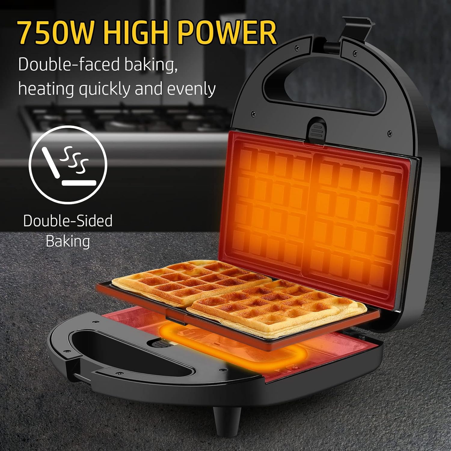 OSTBA ABS05 Waffle-Makers - View #2