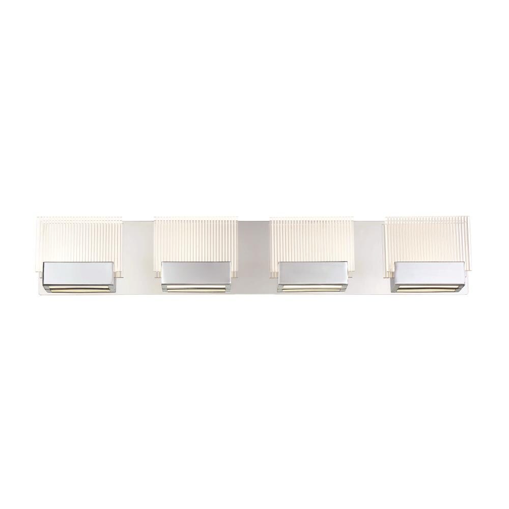 Eurofase 31440-011 Sonic 29.5-in 4 -Light Chrome Integrated LED Transitional Vanity light