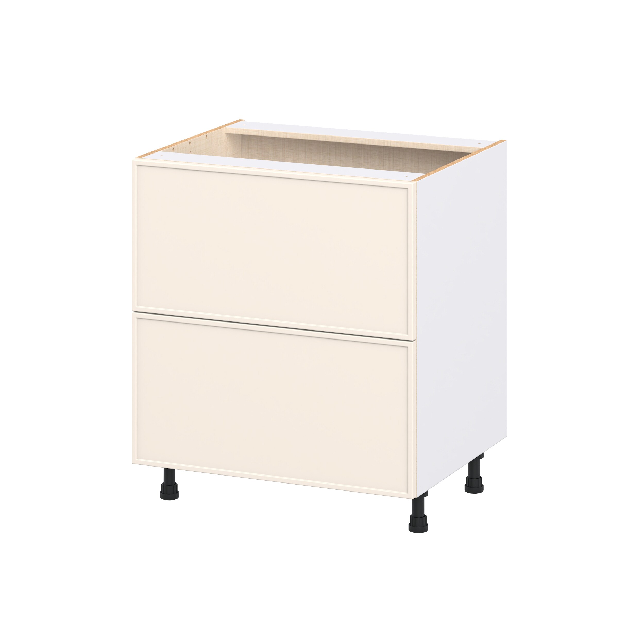 Hugo&Borg DSB2D30WD-CI Chapel Hill 30-in W x 34.5-in H x 24.66-in D Washed Linen 2 -Drawers Drawer Base Fully assembled Cabinet Flat Panel