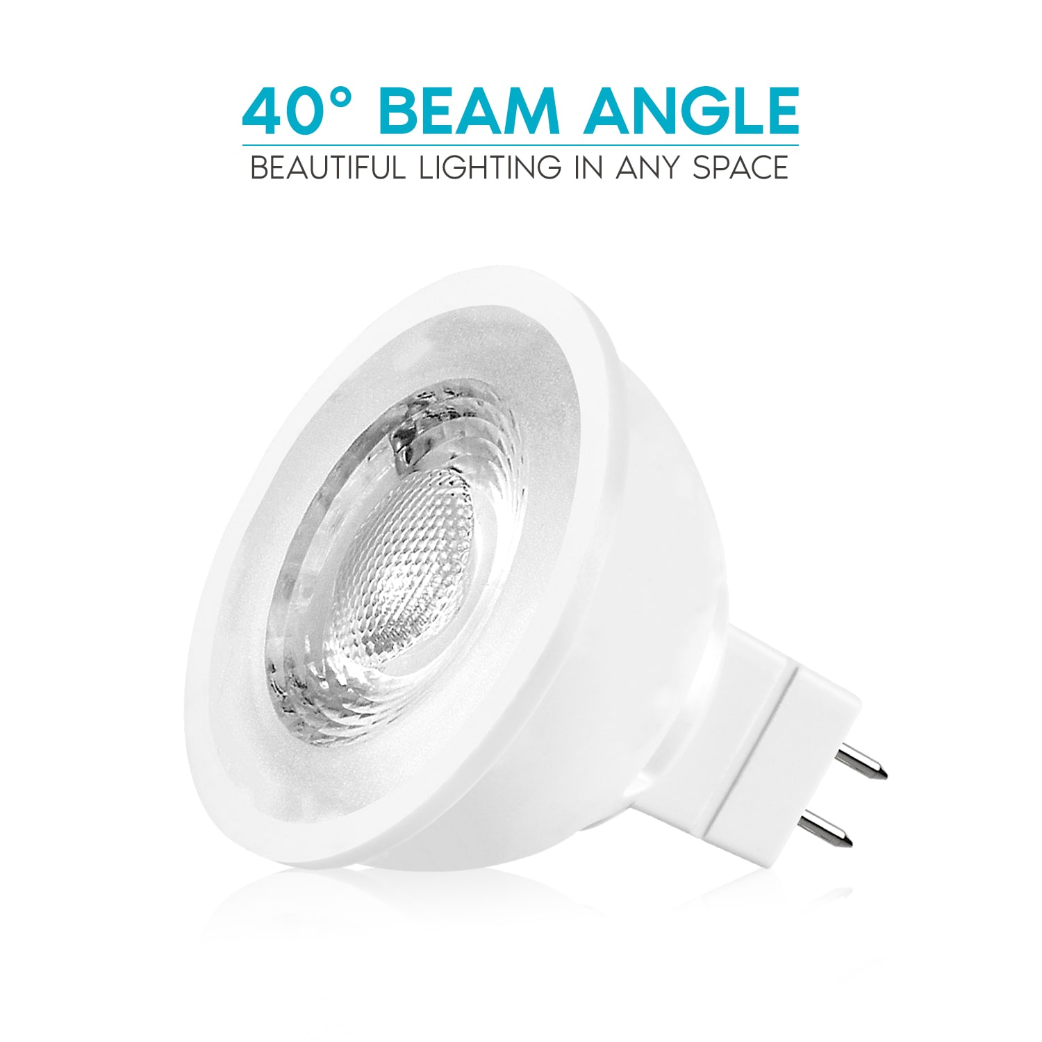 7W MR16 Dimmable LED Bulb - 40 Degree Beam - GU5.3 Base - 500 Lm