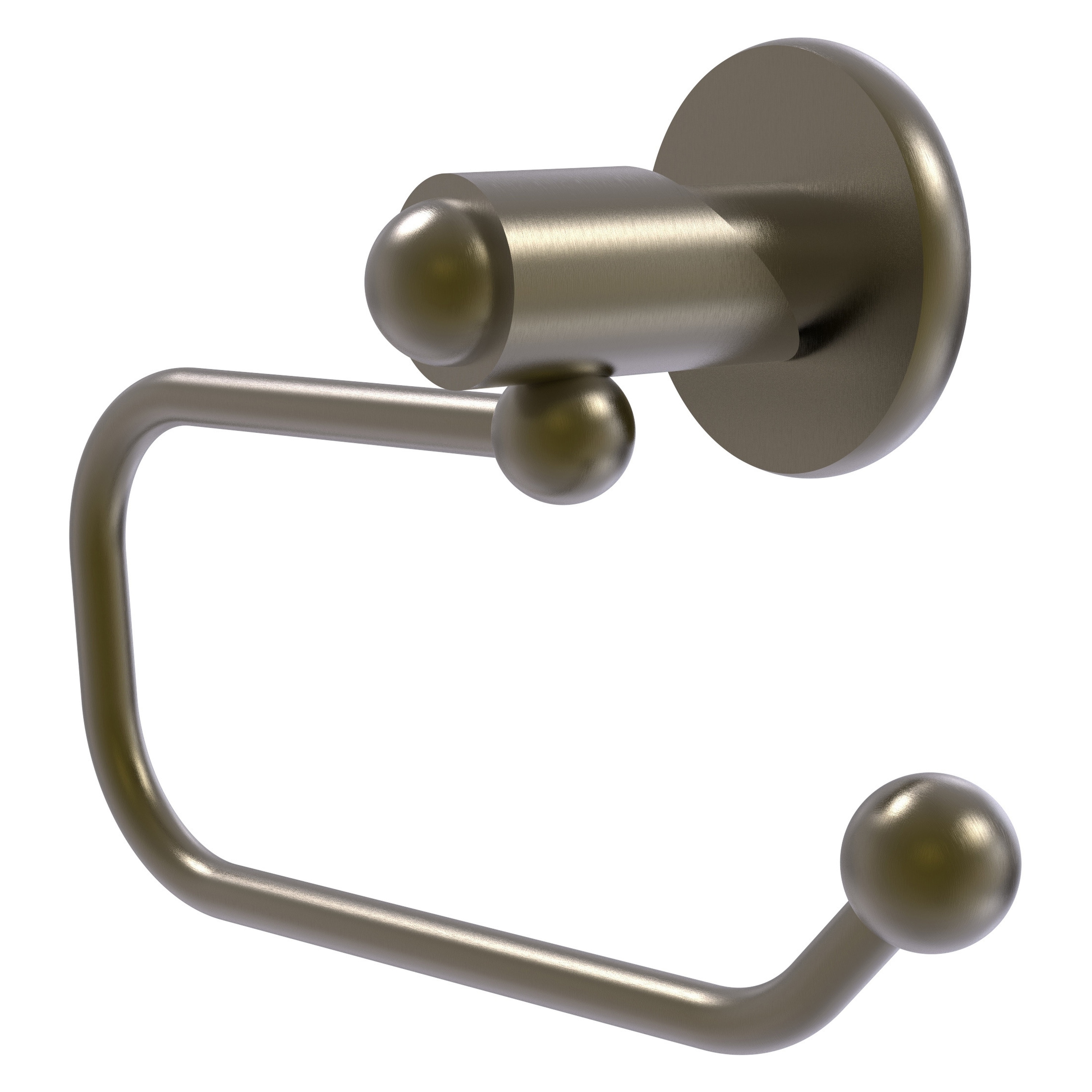 Allied Brass SH-24E-ABR Soho Antique Brass Wall mount Single post Toilet Paper Holder 1 -Rolls with Storage