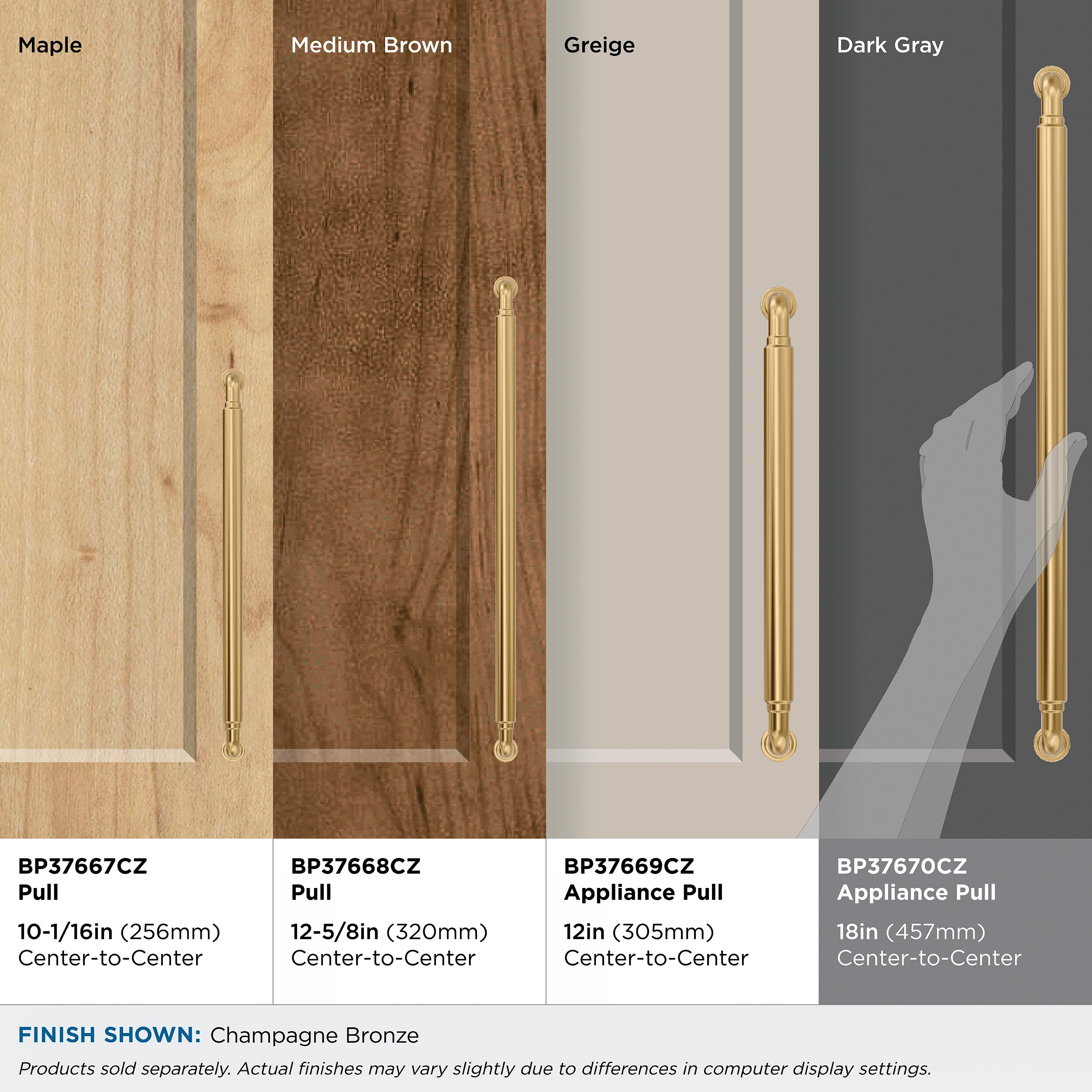 Amerock BP37670CZ Cabinet-Pulls - View #7
