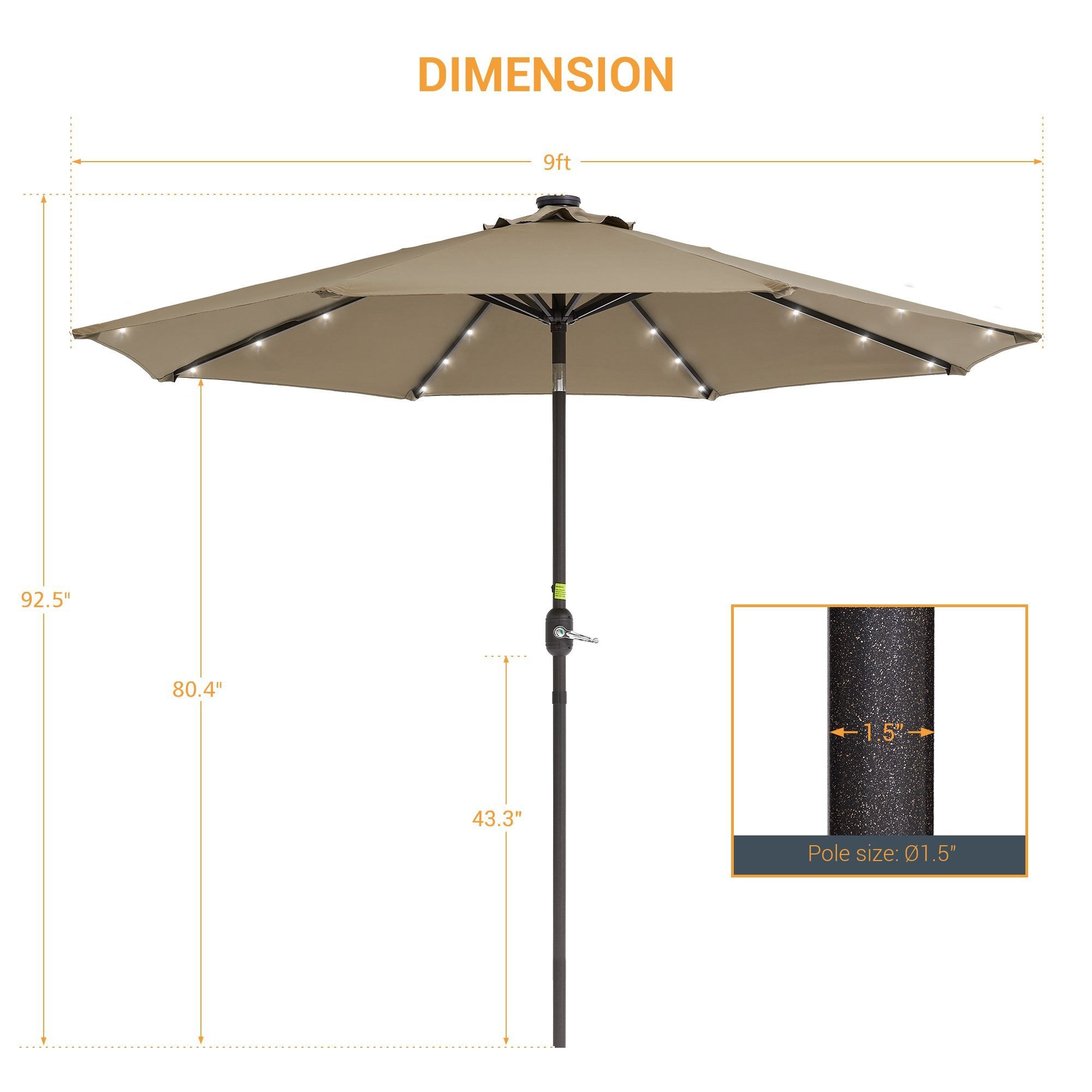 Sonkuki SD-027K-LED Umbrellas-2 - View #2