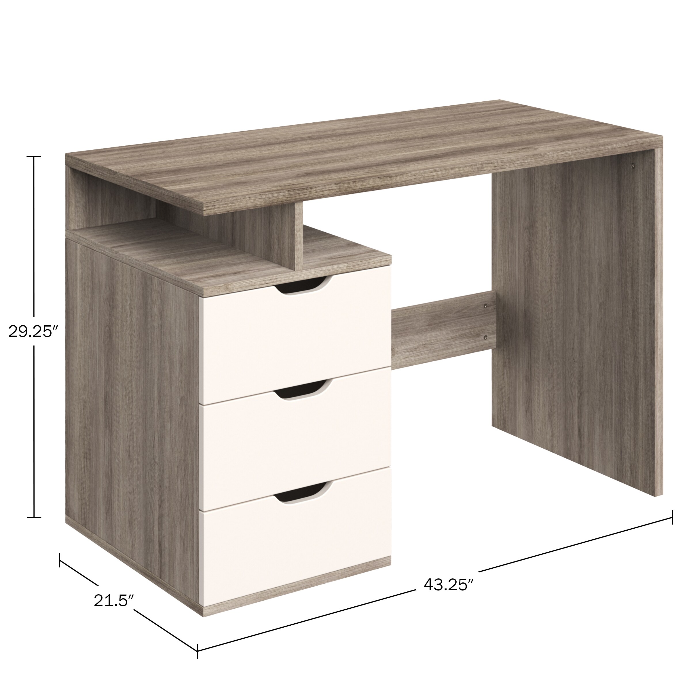 Lavish Home 80-DESK-WD-DL desks - View #6