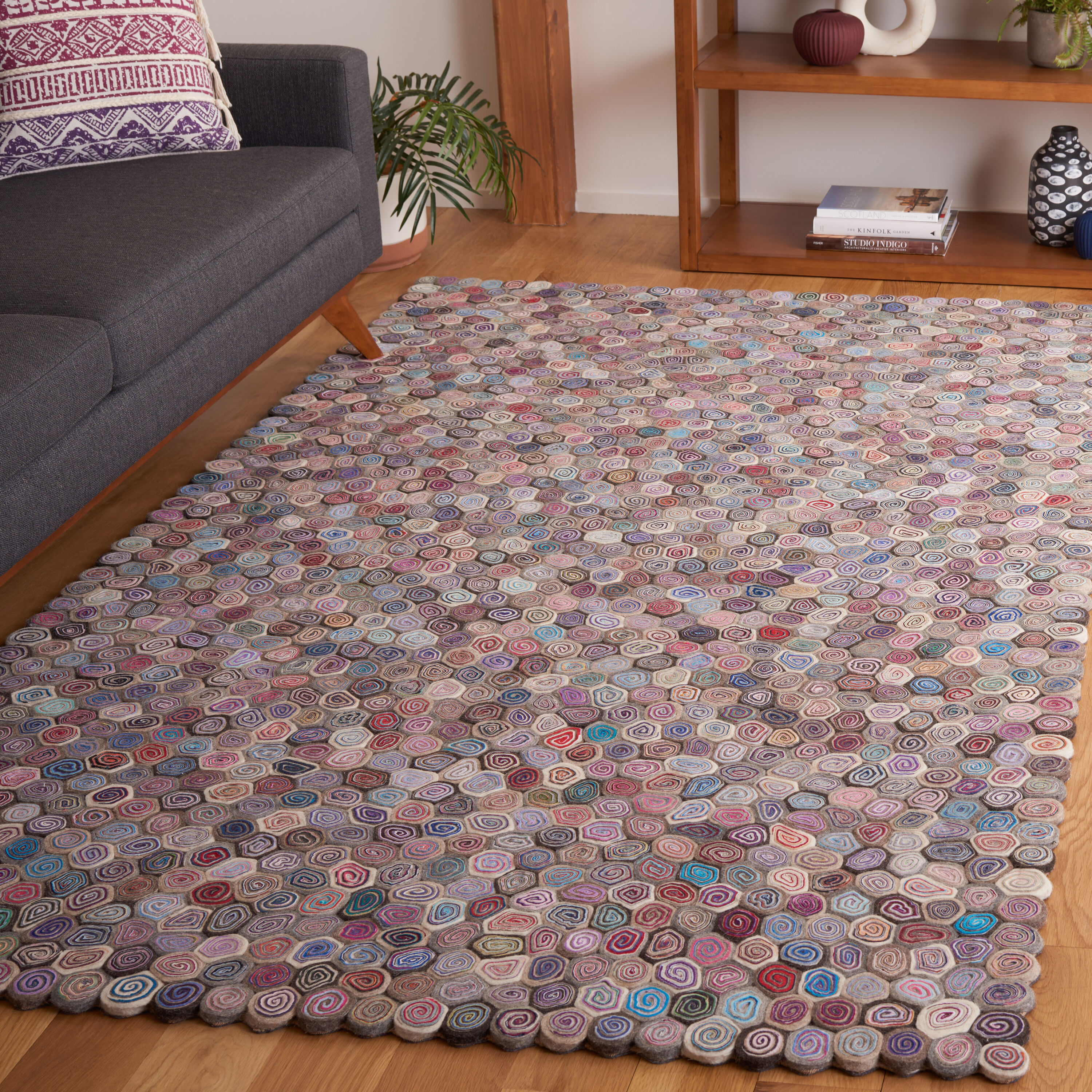  Fifth Avenue 701 Blue/Gray Bohemian 4ft x 6ft Small Rectangle Rug