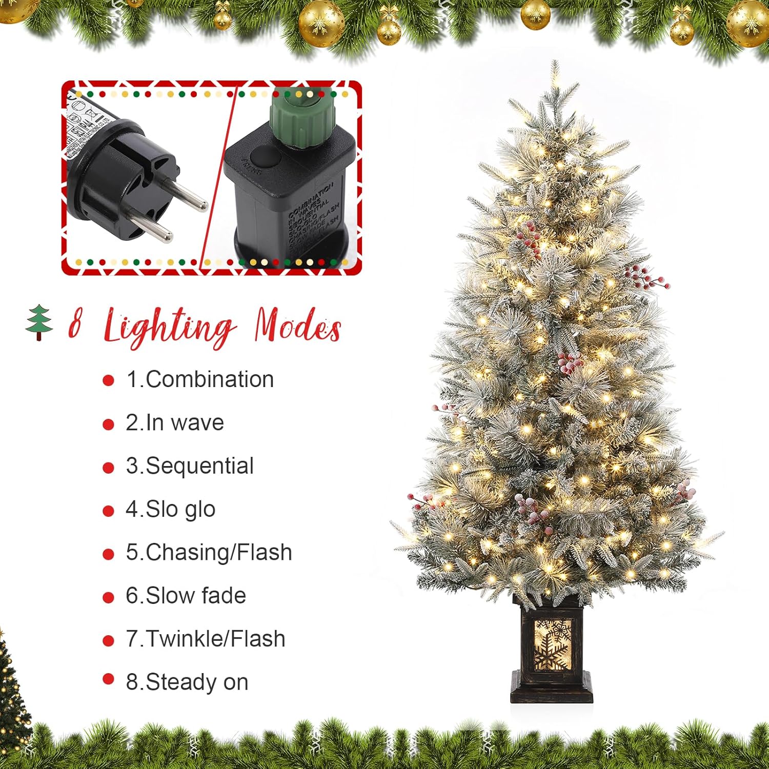 Garvee SQYPHO0WIPCA6T Artificial-Christmas-Trees - View #4