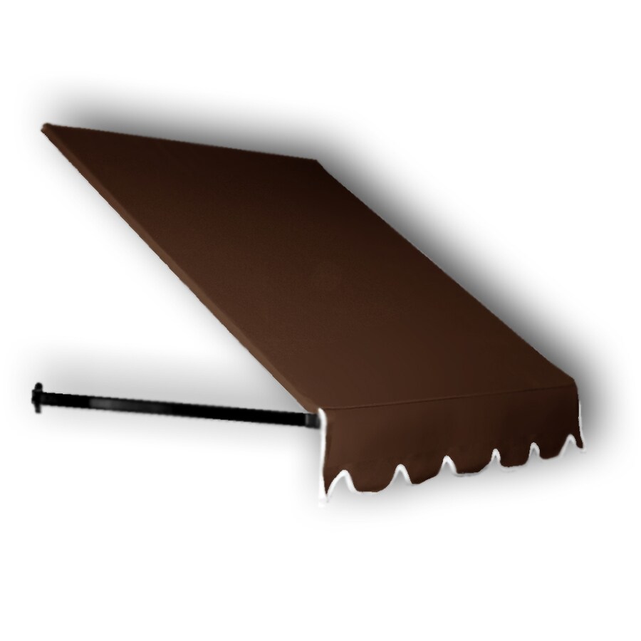 Awntech ER1836-8BRN 196.5-in Wide x 24-in Projection x 44-in Height Fabric Solid Window/Door Awning