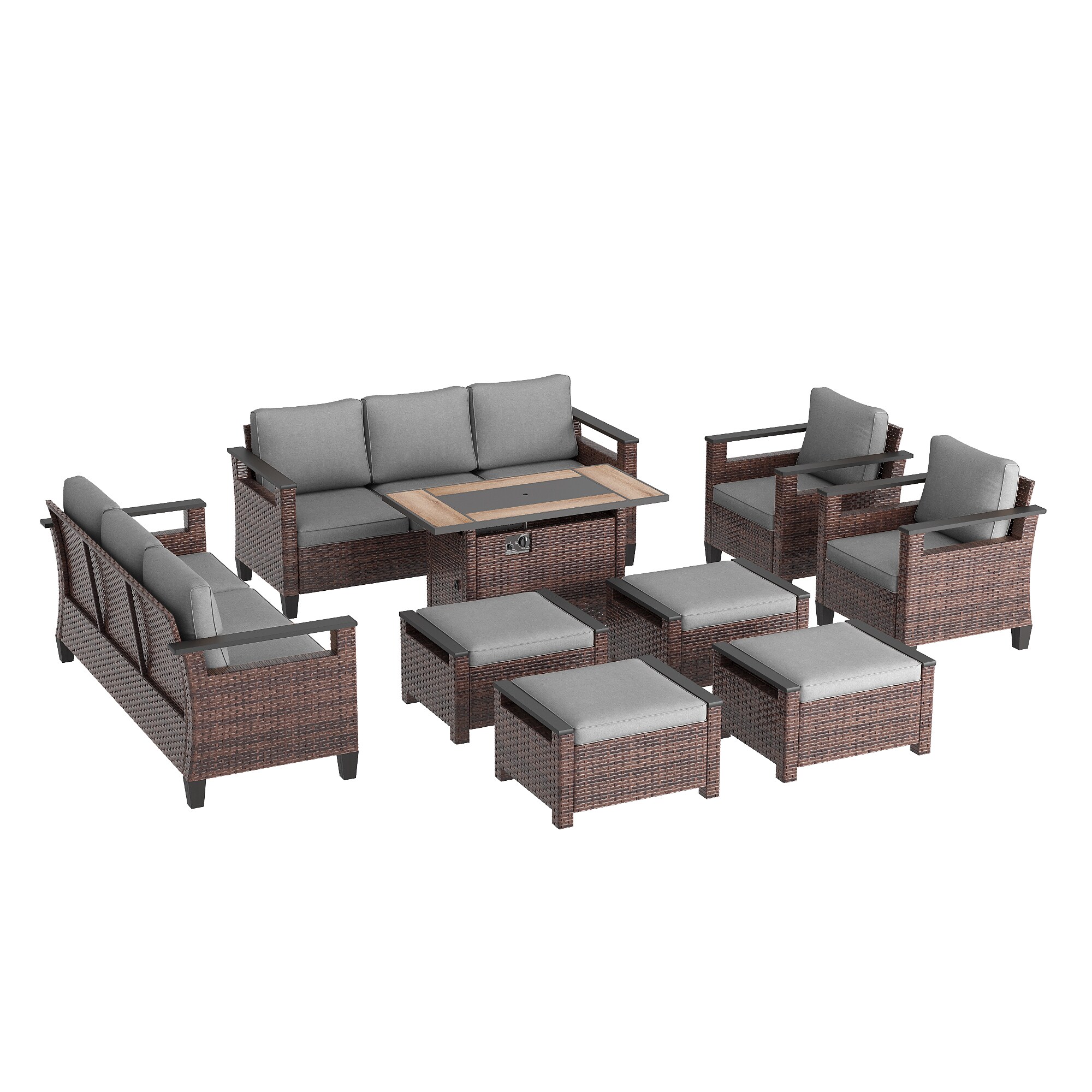 Sonkuki SD-PS-126BGY-S1T5 Patio-Conversation-Sets - View #2