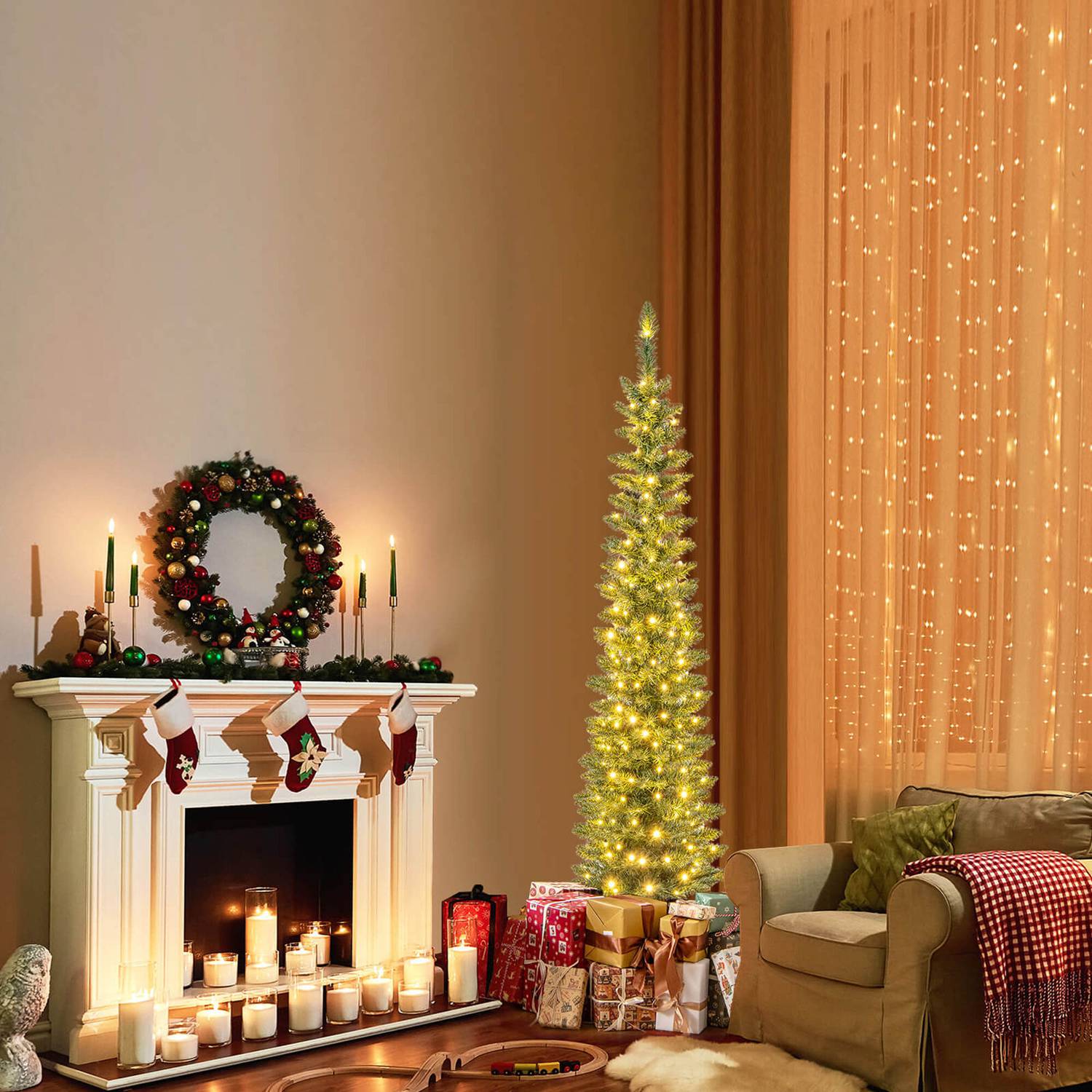 Costway CSHY001537 Artificial-Christmas-Trees - View #5