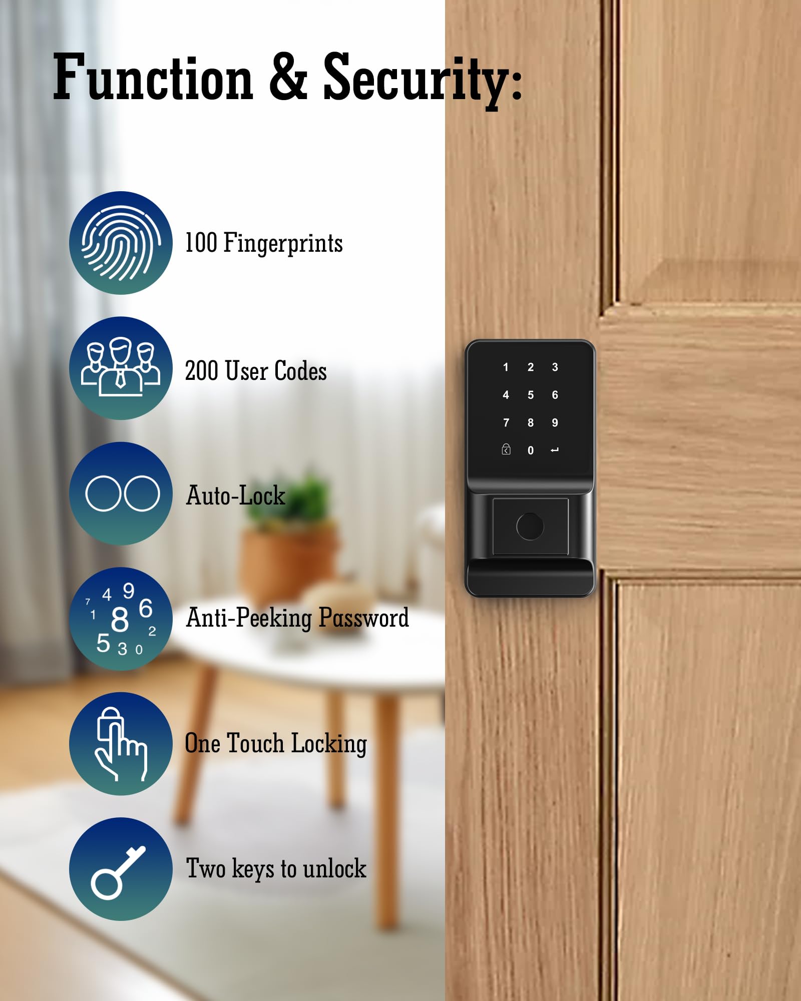 Anqtovp LAN0813N256 Door-Deadbolts - View #3