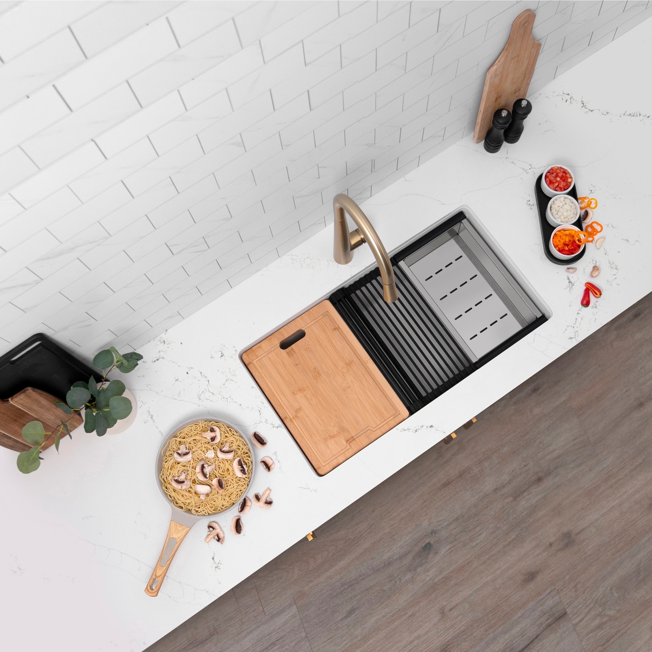 Stylish S-828WH1 Kitchen-Sinks - View #2