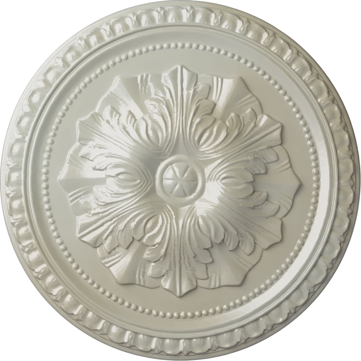 Ekena Millwork CM18RIFBS Richmond 18-in W x 18-in L Painted Flash Blue Polyurethane Whole Ceiling Medallion