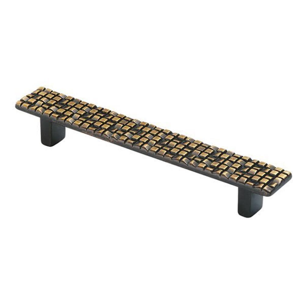 Siro Designs 90-112 Mosaic 5-in Center to Center Antique French Bronze Rectangular Bar Drawer Pulls