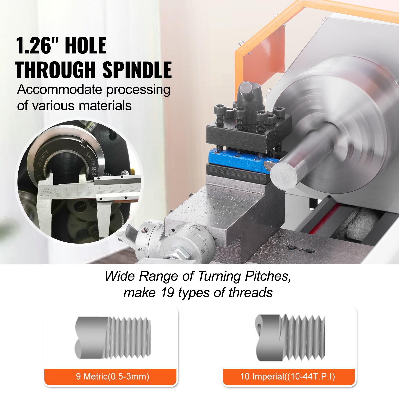 VEVOR BZDMNJSCCSFWSEYI0V1 Wood-Lathes - View #7