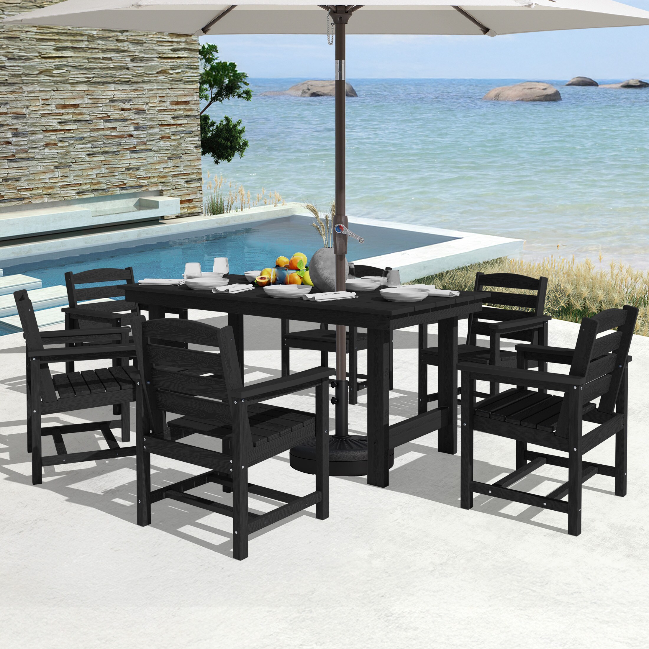JEAREY PEJYCZY07-BK Patio-Dining-Sets - View #9