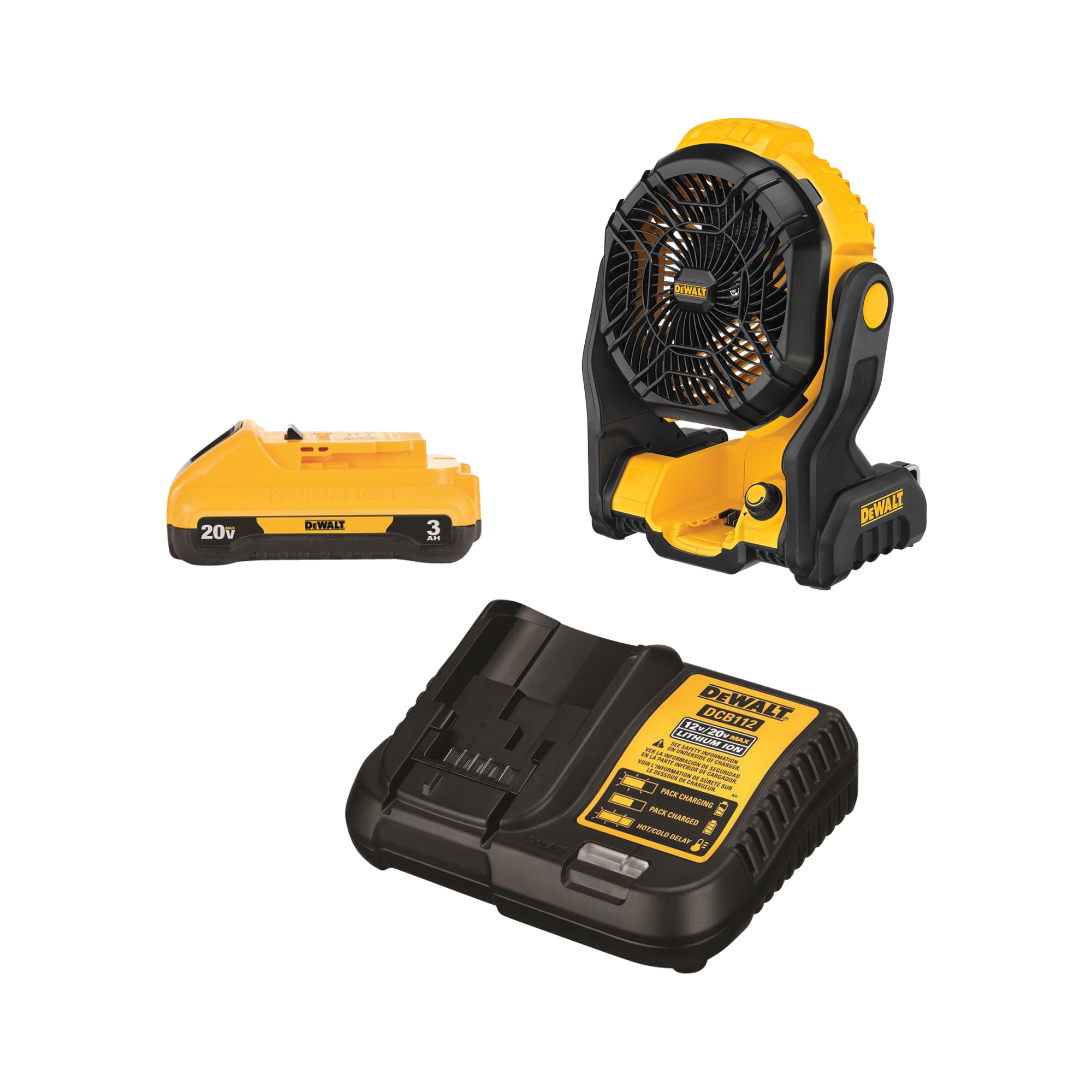 DEWALT 20-volt Jobsite Blower & 20-Volt Max 3 Amp-Hour Lithium Power Tool Battery Kit (Charger Included)