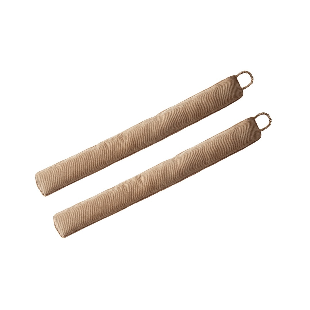 MHF Home M662355 Corduroy draft guards Camel Fabric Doors and Windows Draft Guard