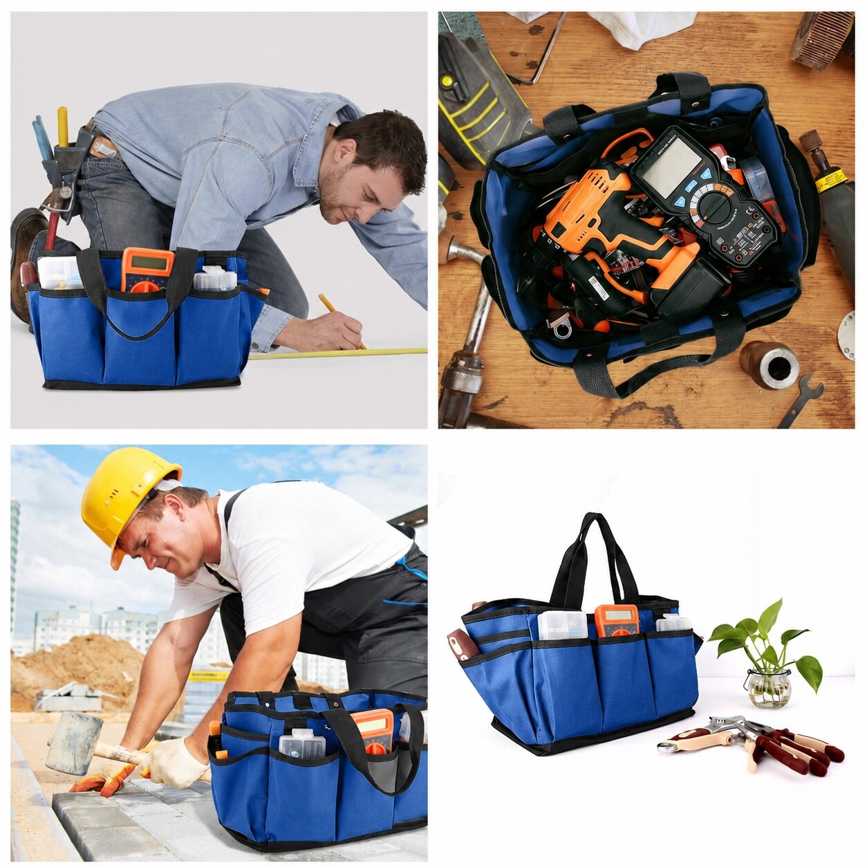 Lukvuzo Gardening Tote Bag 14 Inch Large Capacity Garden Tool Storage ...
